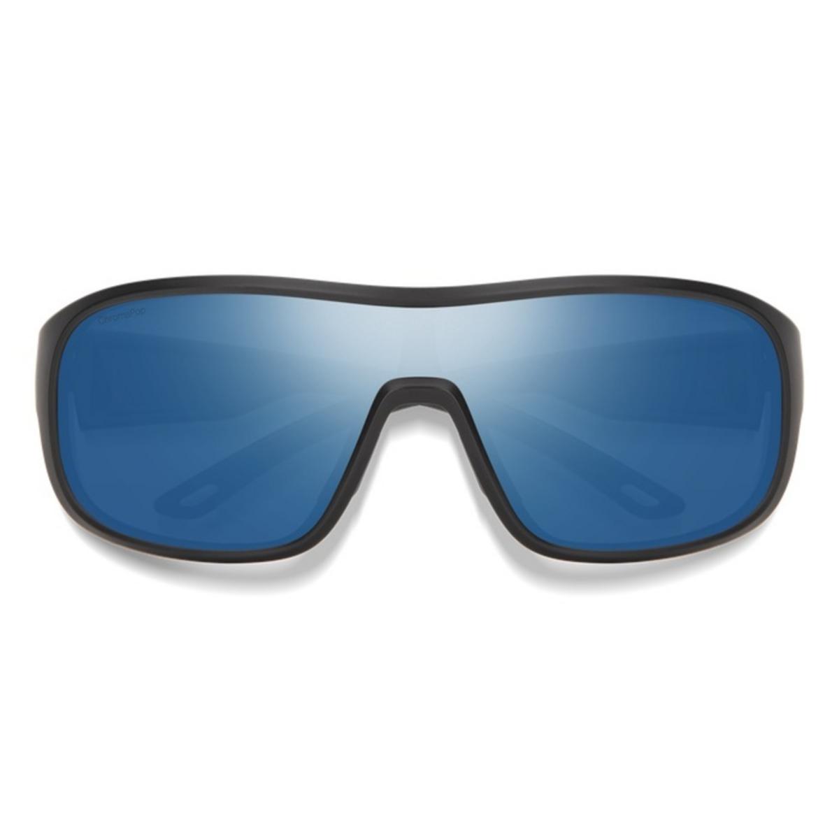 Smith Optics Spinner Sunglasses ChromaPop Polarized Blue Mirror - Matte Black Frame Smith Optics Spinner Sunglasses ChromaPop Polarized Blue Mirror - Matte Black Frame