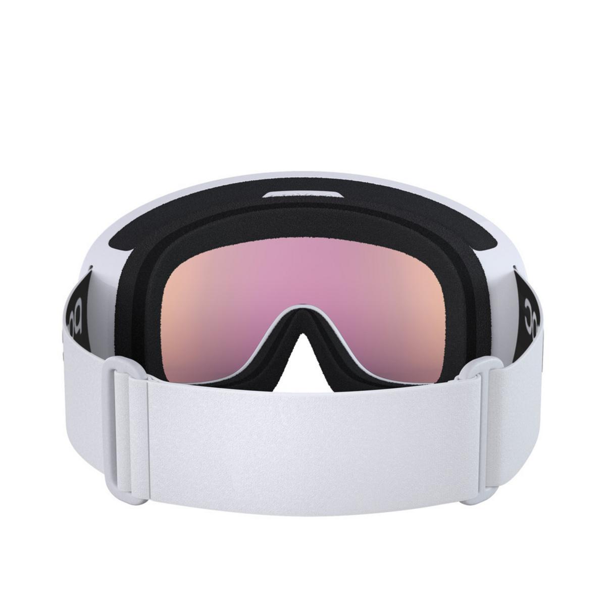 POC Fovea Ski Goggles Partly Sunny Orange Lens - Hydrogen White Frame POC Fovea Ski Goggles Partly Sunny Orange Lens - Hydrogen White Frame