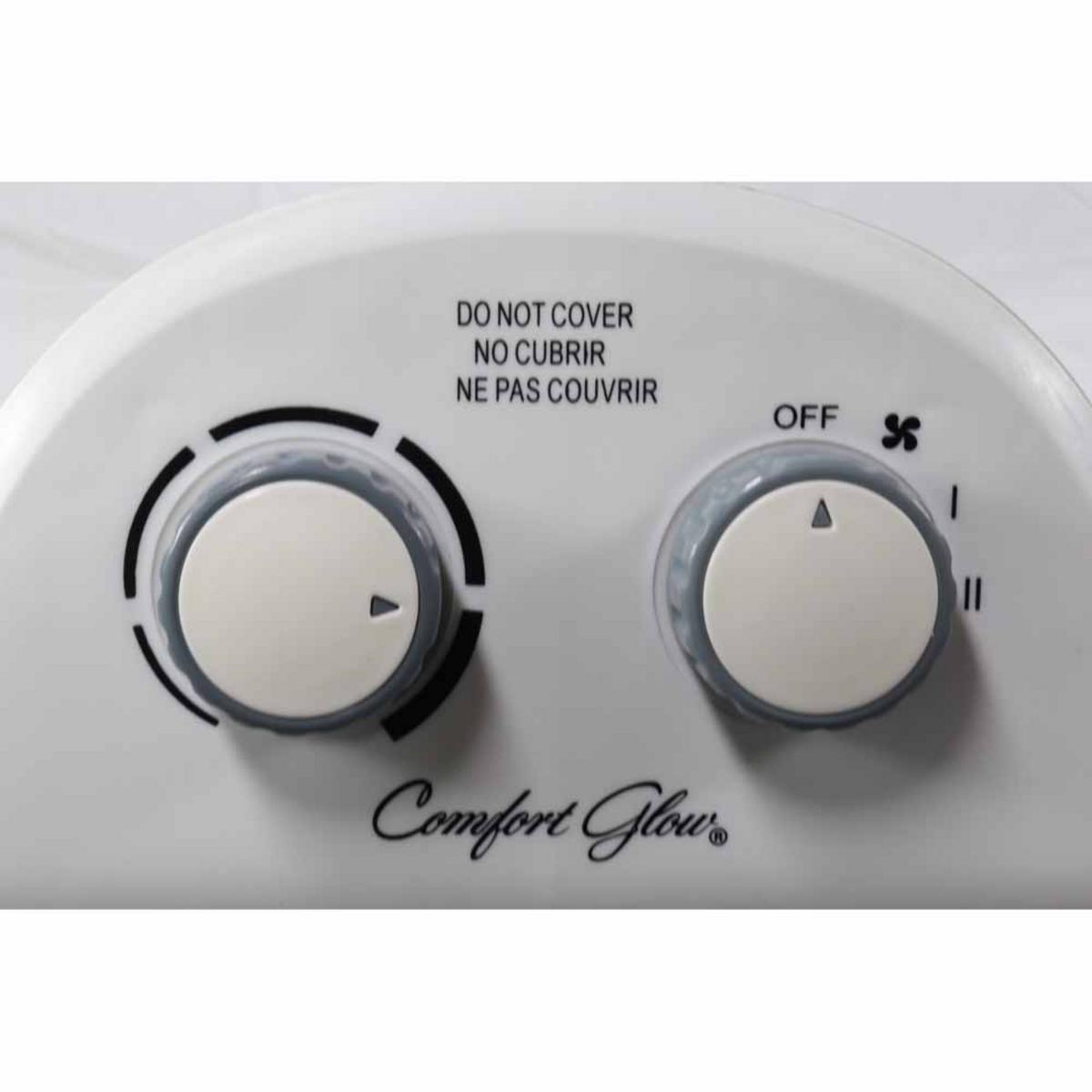 World Marketing Comfort Glow Electric Fan Forced Heater - White World Marketing Comfort Glow Electric Fan Forced Heater - White