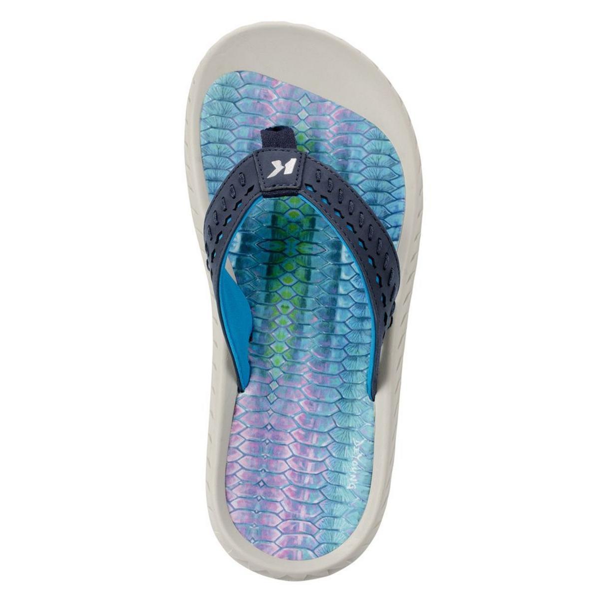 Korkers Women's Fish Flip Tarpon with Fixed Kling-On Deck Soles (Size 7) Korkers Women's Fish Flip Tarpon with Fixed Kling-On Deck Soles (Size 7)