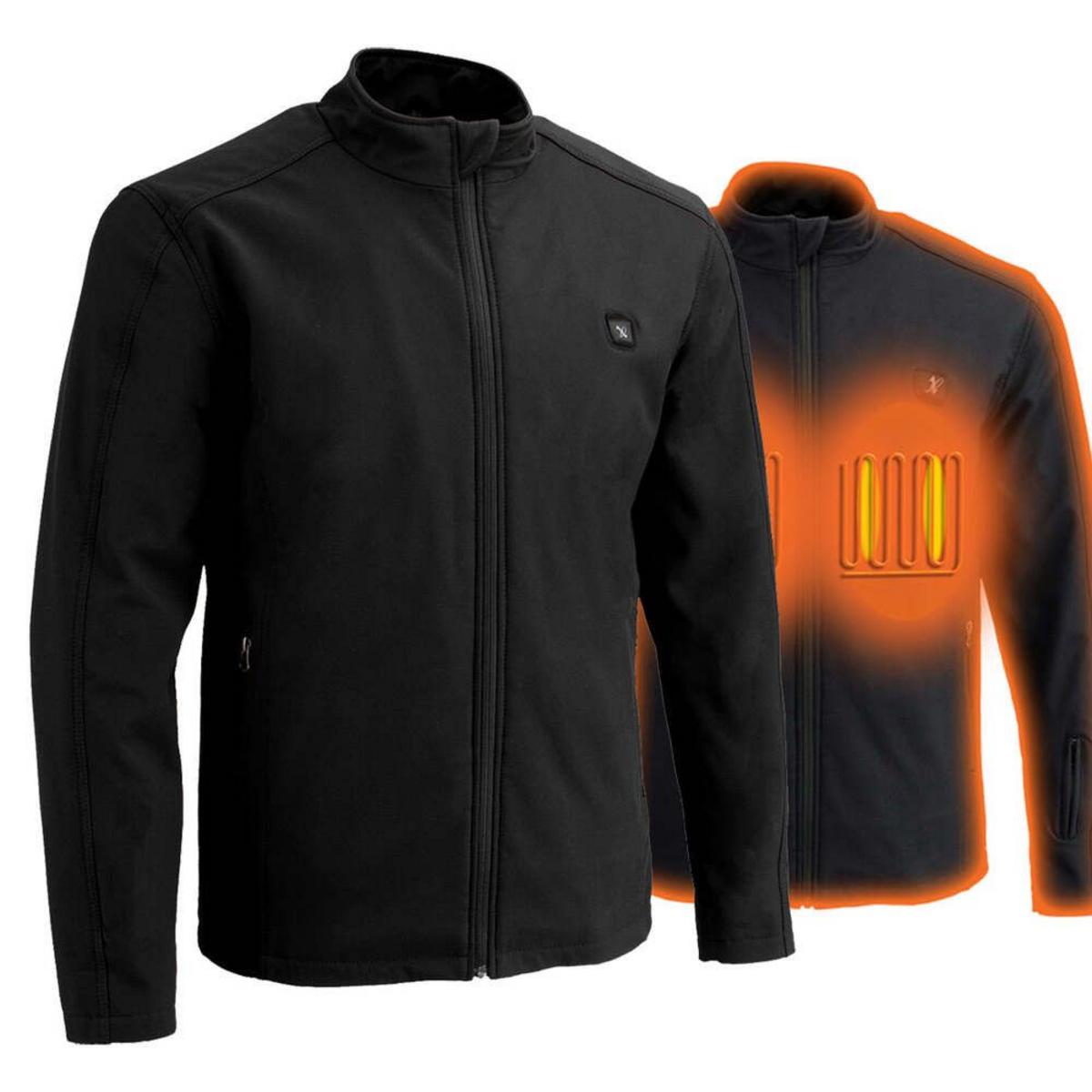 Nexgen Heat Men's Soft Shell Heated Jacket with Battery Pack Nexgen Heat Men's Soft Shell Heated Jacket with Battery Pack