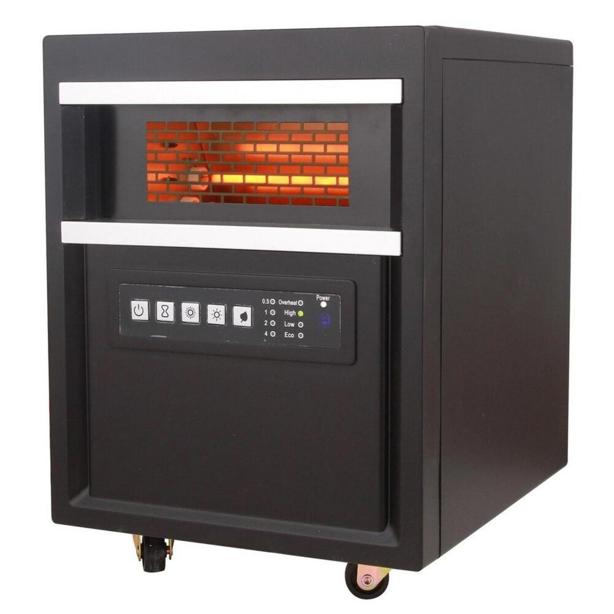 World Marketing Comfort Glow Infrared Quartz Comfort Heater - Black World Marketing Comfort Glow Infrared Quartz Comfort Heater - Black