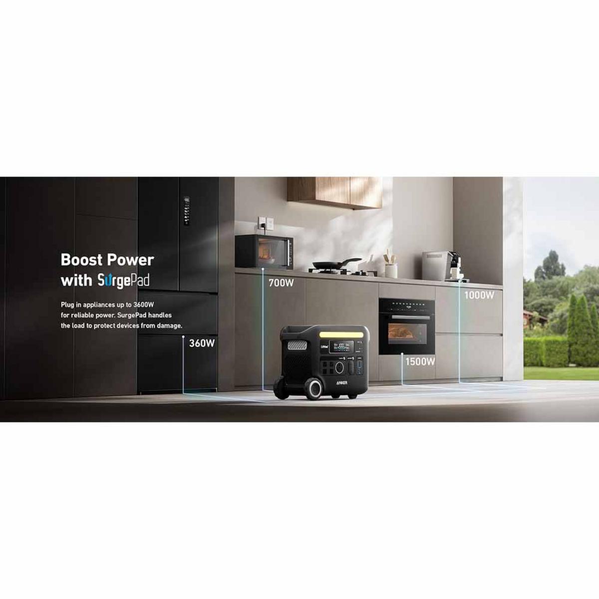 Anker Solix F2600 Portable Power Station 2560Wh/2400W Anker Solix F2600 Portable Power Station 2560Wh/2400W