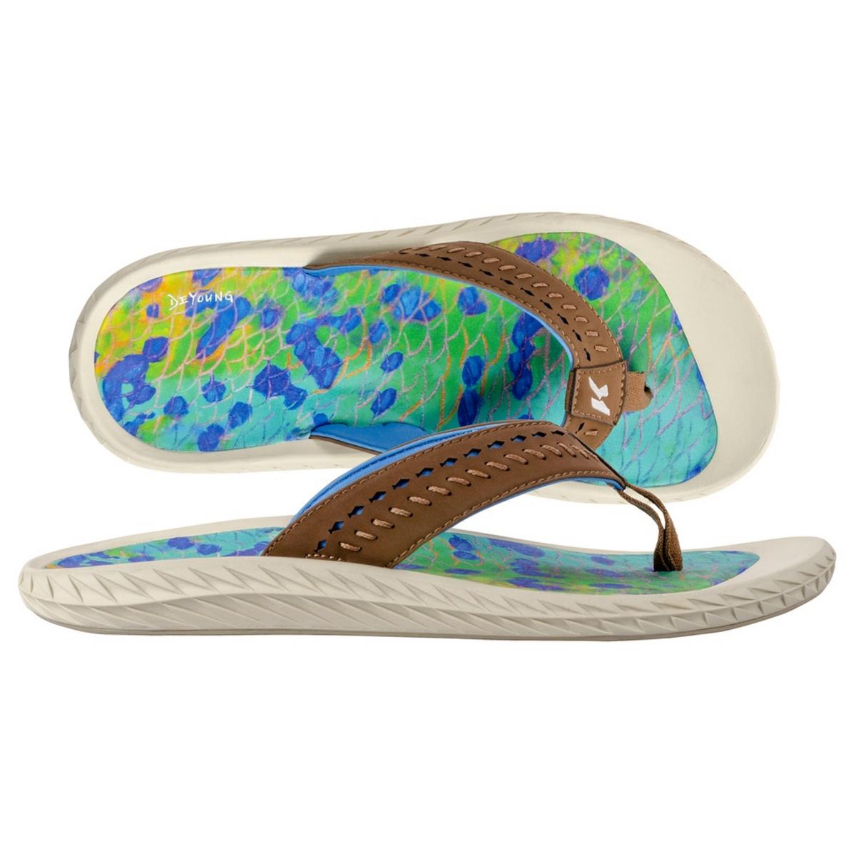 Korkers Fish Flip Dorado with Fixed Kling-On Deck Soles Korkers Fish Flip Dorado with Fixed Kling-On Deck Soles