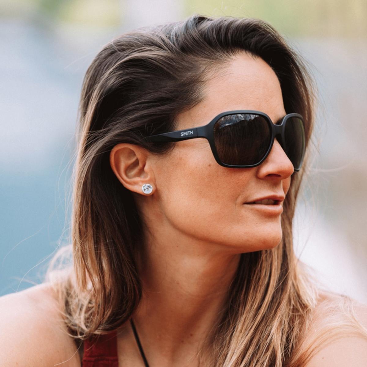 Smith Optics Whitney Sunglasses ChromaPop Polarized Gray Green - Matte Black Frame Smith Optics Whitney Sunglasses ChromaPop Polarized Gray Green - Matte Black Frame