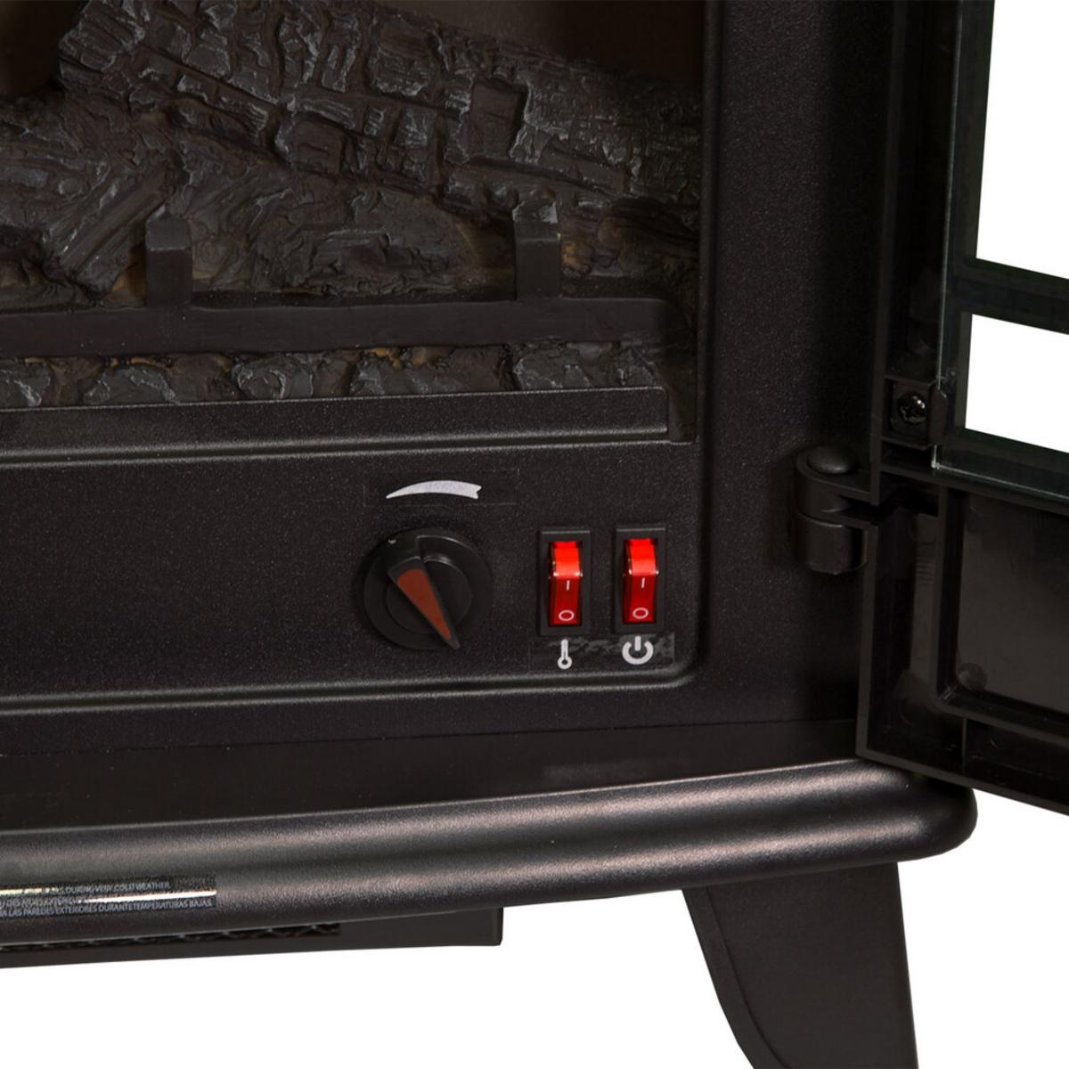 World Marketing Comfort Glow The Keystone Infrared Quartz Electric Stove - Black World Marketing Comfort Glow The Keystone Infrared Quartz Electric Stove - Black