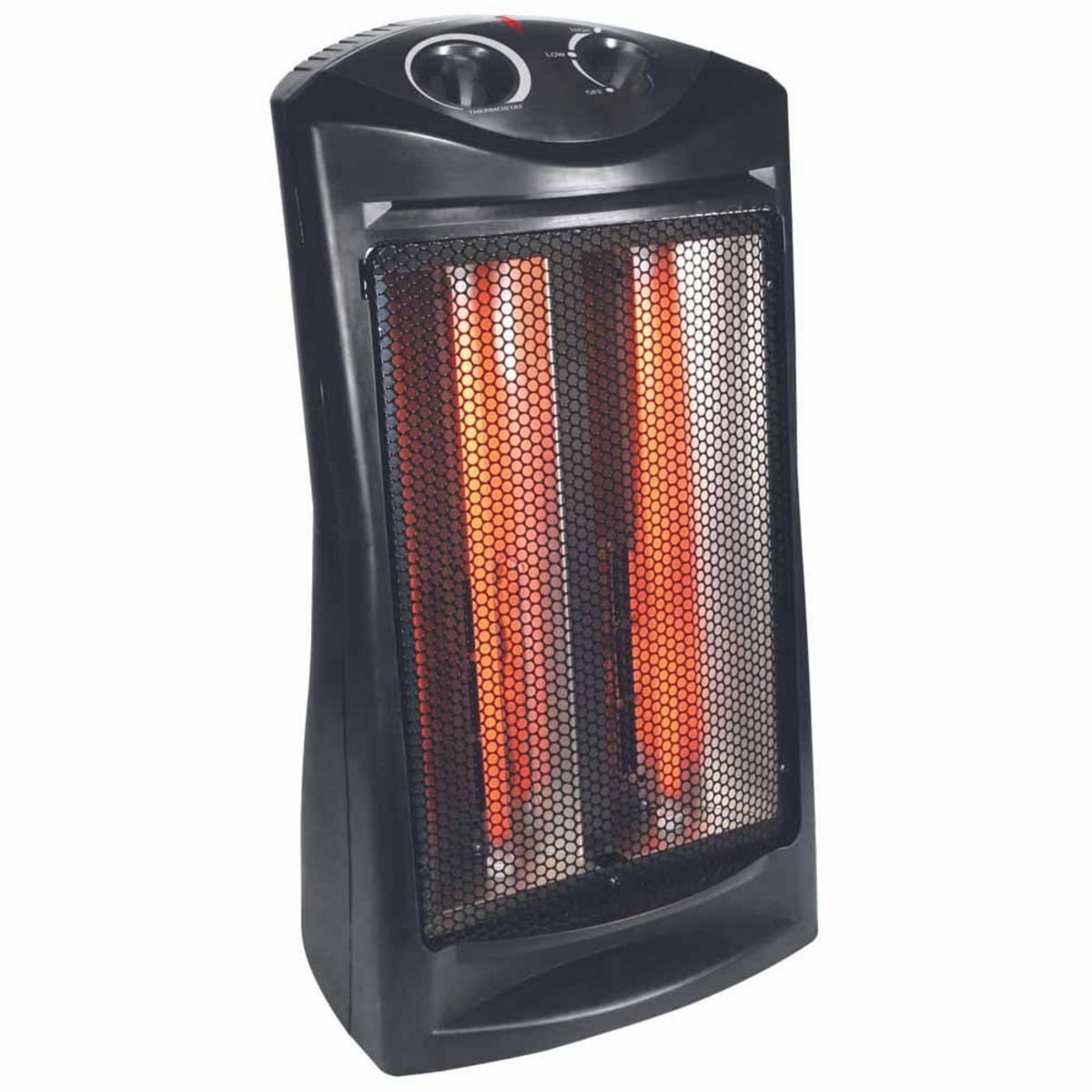World Marketing Comfort Glow Radiant Quartz Tower Heater - Black World Marketing Comfort Glow Radiant Quartz Tower Heater - Black