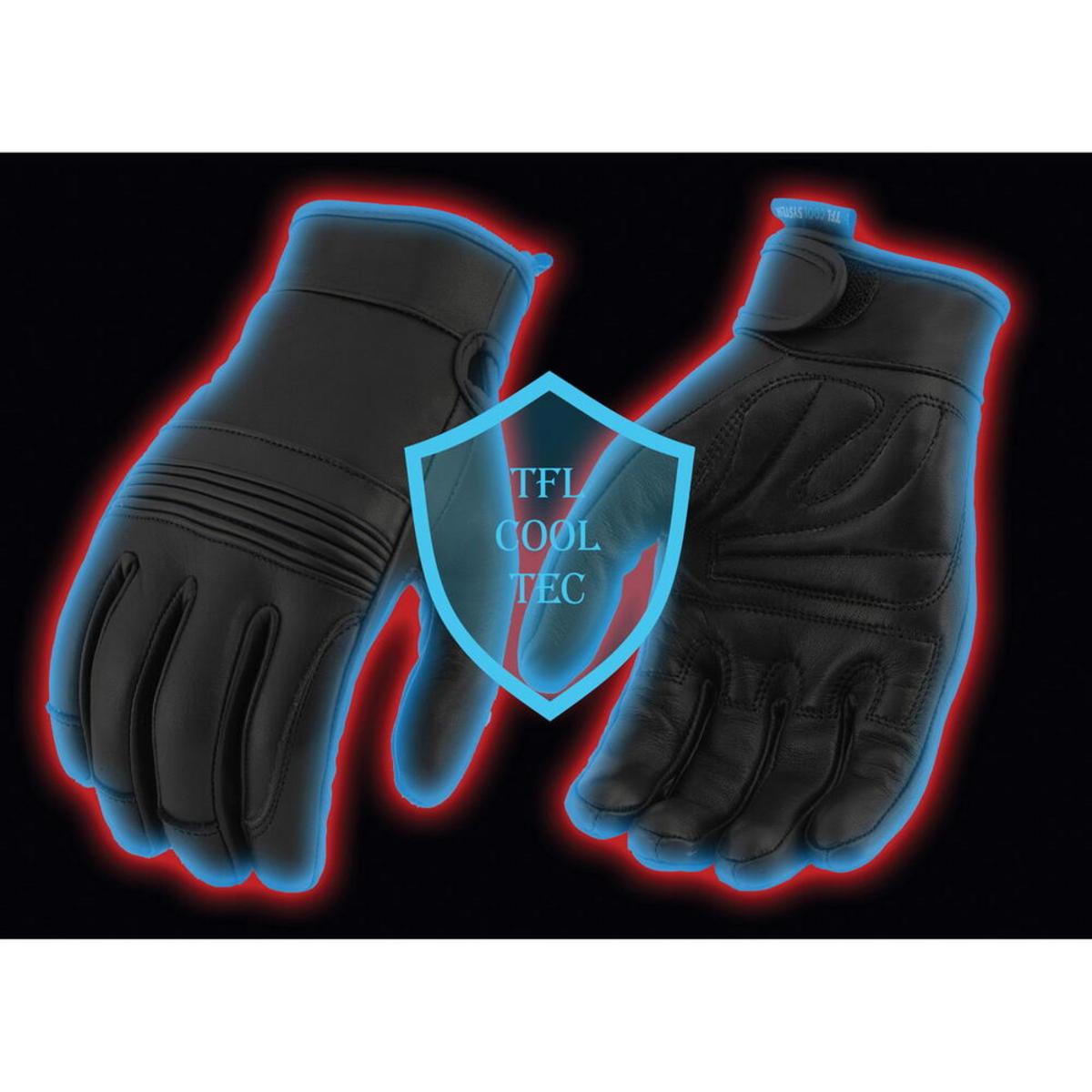 Milwaukee Leather Men's Cool-Tec Leather Gel Palm Motorcycle Hand Gloves with Flex Knuckles Milwaukee Leather Men's Cool-Tec Leather Gel Palm Motorcycle Hand Gloves with Flex Knuckles