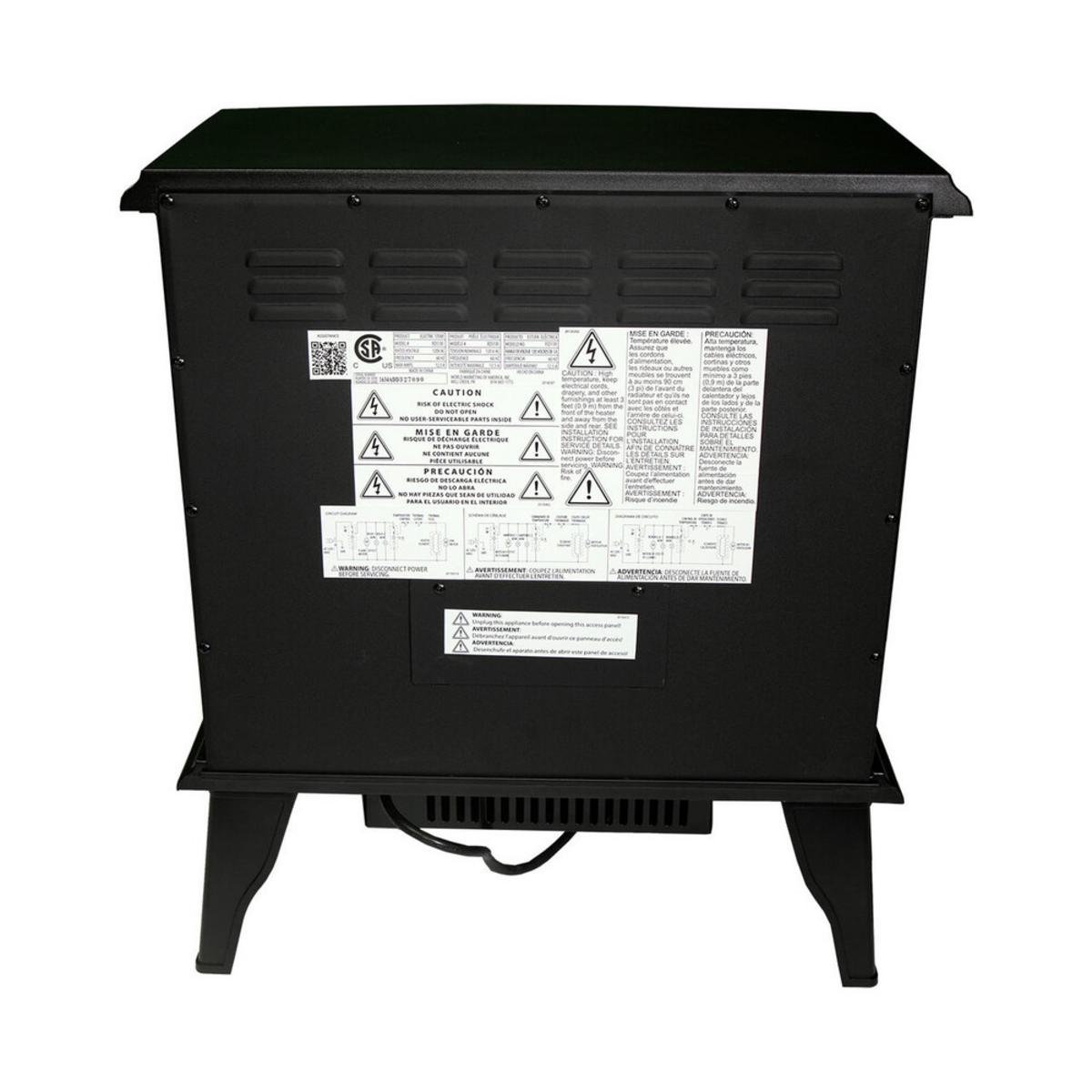 World Marketing Comfort Glow The Keystone Infrared Quartz Electric Stove - Black World Marketing Comfort Glow The Keystone Infrared Quartz Electric Stove - Black