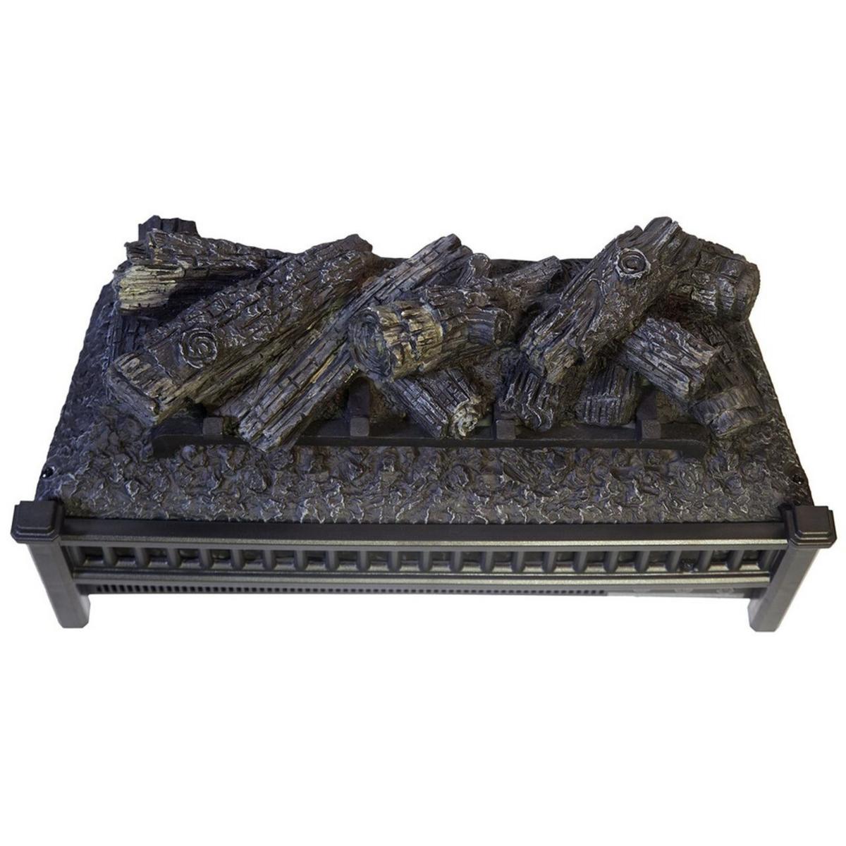 World Marketing Comfort Glow Electric Log Set with Heater - Black World Marketing Comfort Glow Electric Log Set with Heater - Black