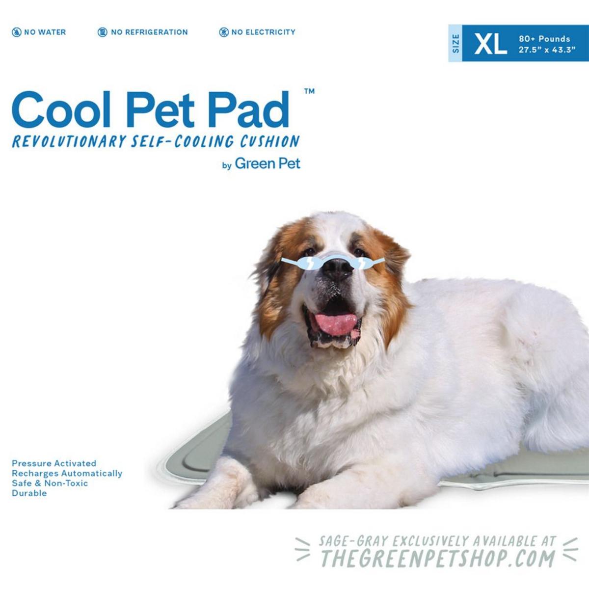 Cool Care Technologies Cool Pet Pad - Large/Sage Gray Cool Care Technologies Cool Pet Pad - Large/Sage Gray