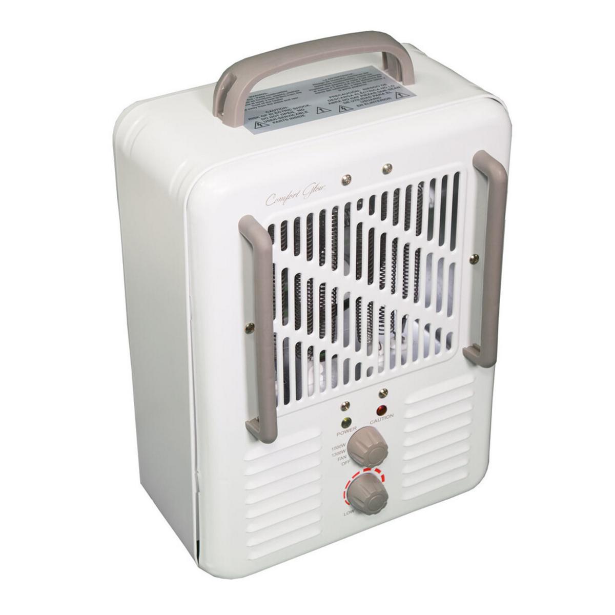 World Marketing Comfort Glow Milkhouse Style Electric Heater - White World Marketing Comfort Glow Milkhouse Style Electric Heater - White