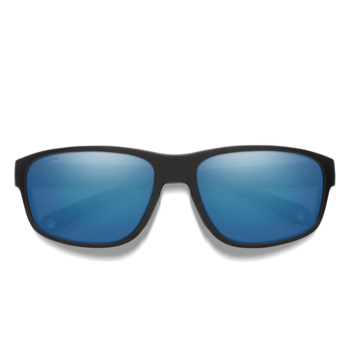 Smith Optics Redding 2 Sunglasses ChromaPop Glass Polarized Blue Mirror - Matte Black Frame Smith Optics Redding 2 Sunglasses ChromaPop Glass Polarized Blue Mirror - Matte Black Frame