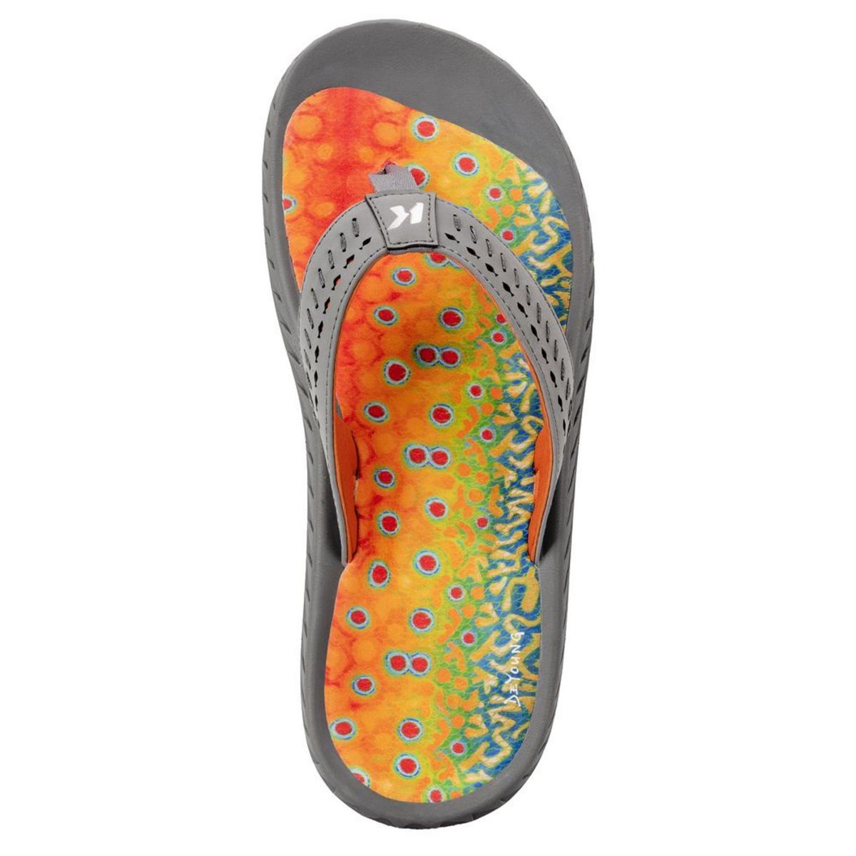 Korkers Fish Flip Brook Trout with Fixed Kling-On Deck Soles Korkers Fish Flip Brook Trout with Fixed Kling-On Deck Soles