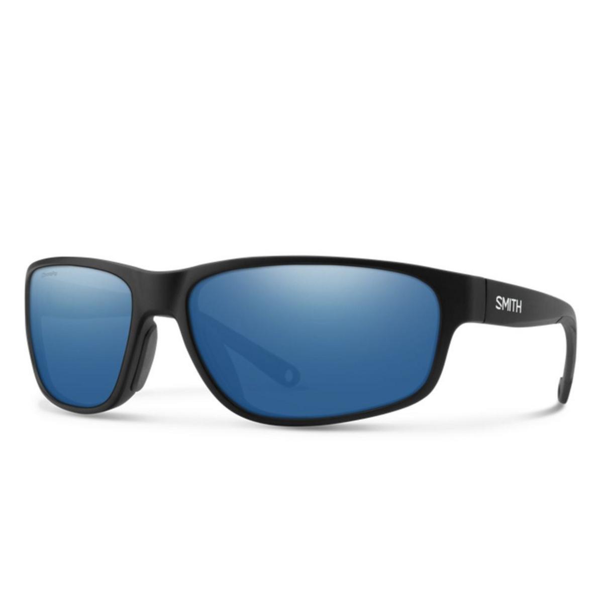 Smith Optics Redding 2 Sunglasses ChromaPop Glass Polarized Blue Mirror - Matte Black Frame Smith Optics Redding 2 Sunglasses ChromaPop Glass Polarized Blue Mirror - Matte Black Frame
