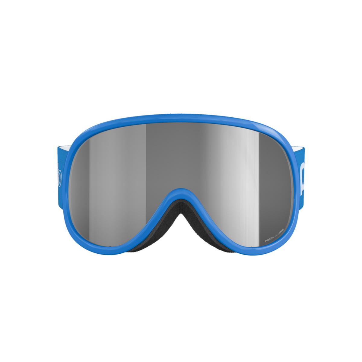 POC POCito Retina Kid's Ski Goggles Partly Sunny Silver Lens - Fluorescent Blue Frame POC POCito Retina Kid's Ski Goggles Partly Sunny Silver Lens - Fluorescent Blue Frame