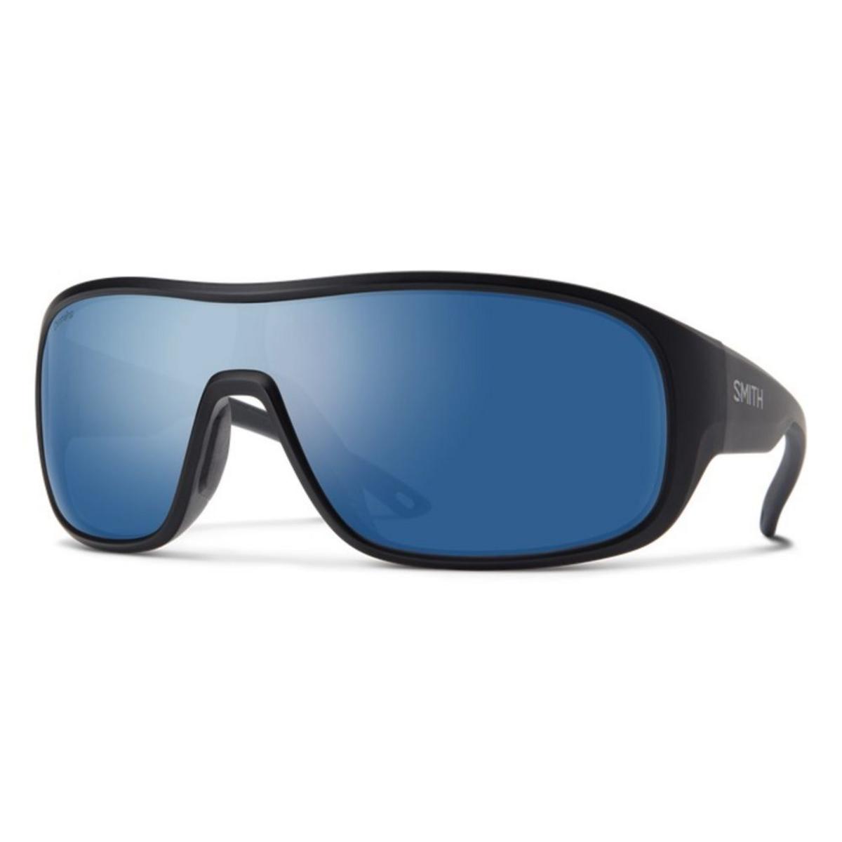 Smith Optics Spinner Sunglasses ChromaPop Polarized Blue Mirror - Matte Black Frame Smith Optics Spinner Sunglasses ChromaPop Polarized Blue Mirror - Matte Black Frame