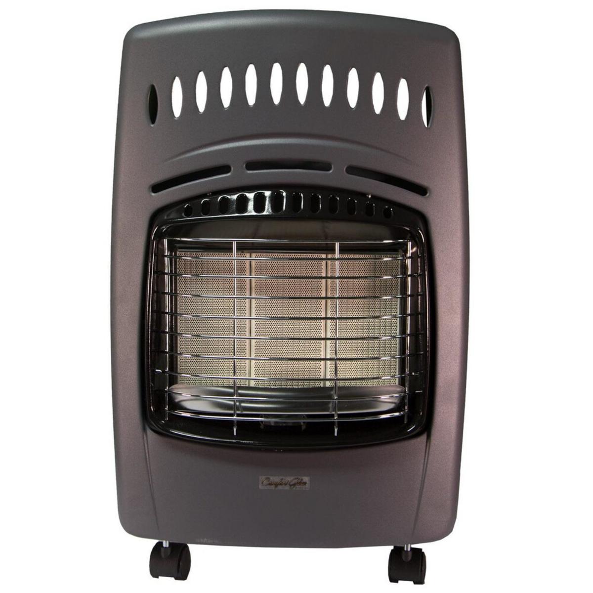 World Marketing Comfort Glow Propane(LP) Cabinet Heater - Piezo Ignition/Gray World Marketing Comfort Glow Propane(LP) Cabinet Heater - Piezo Ignition/Gray