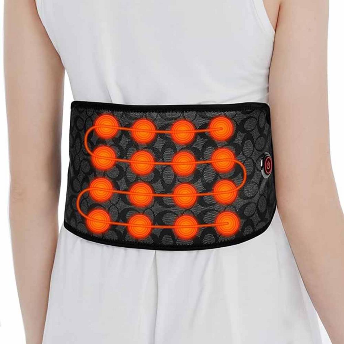 UTK Cordless Far Infrared Heating Pad, Wireless Heating Belt for Waist, Lumbar, Abdomen - Black UTK Cordless Far Infrared Heating Pad, Wireless Heating Belt for Waist, Lumbar, Abdomen - Black