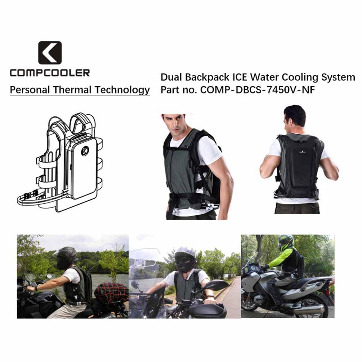 CompCooler Dual Backpack ICE Water Cooling System with 5.0L Bladder Flow Control CompCooler Dual Backpack ICE Water Cooling System with 5.0L Bladder Flow Control