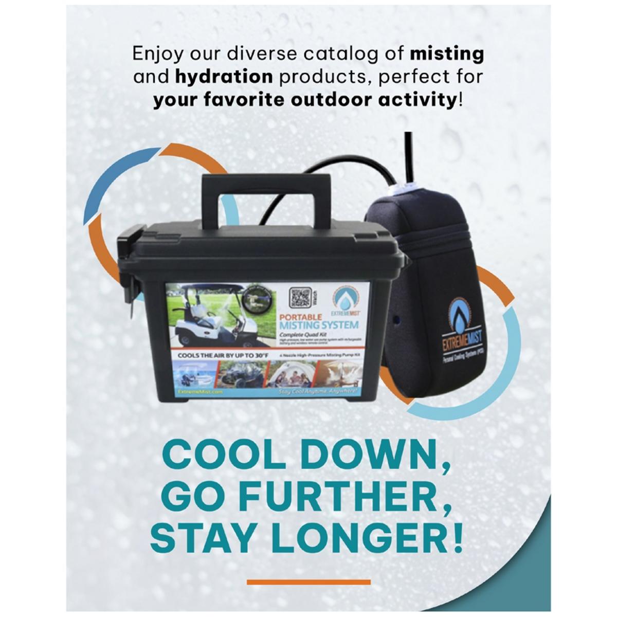 ExtremeMIST Personal Misting System Quad Kit ExtremeMIST Personal Misting System Quad Kit