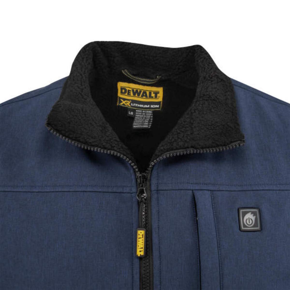 DeWalt Men's Heated Sherpa Lining Soft Shell Vest with Battery DeWalt Men's Heated Sherpa Lining Soft Shell Vest with Battery
