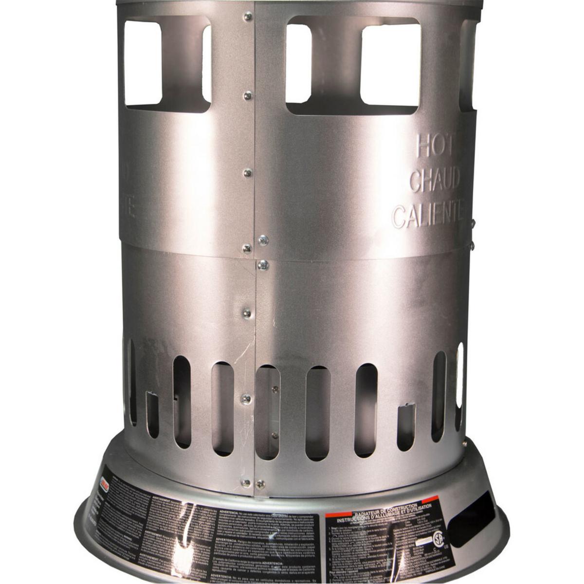 World Marketing 50-80,000 BTU Propane (LP) Convection Heater - Silver World Marketing 50-80,000 BTU Propane (LP) Convection Heater - Silver