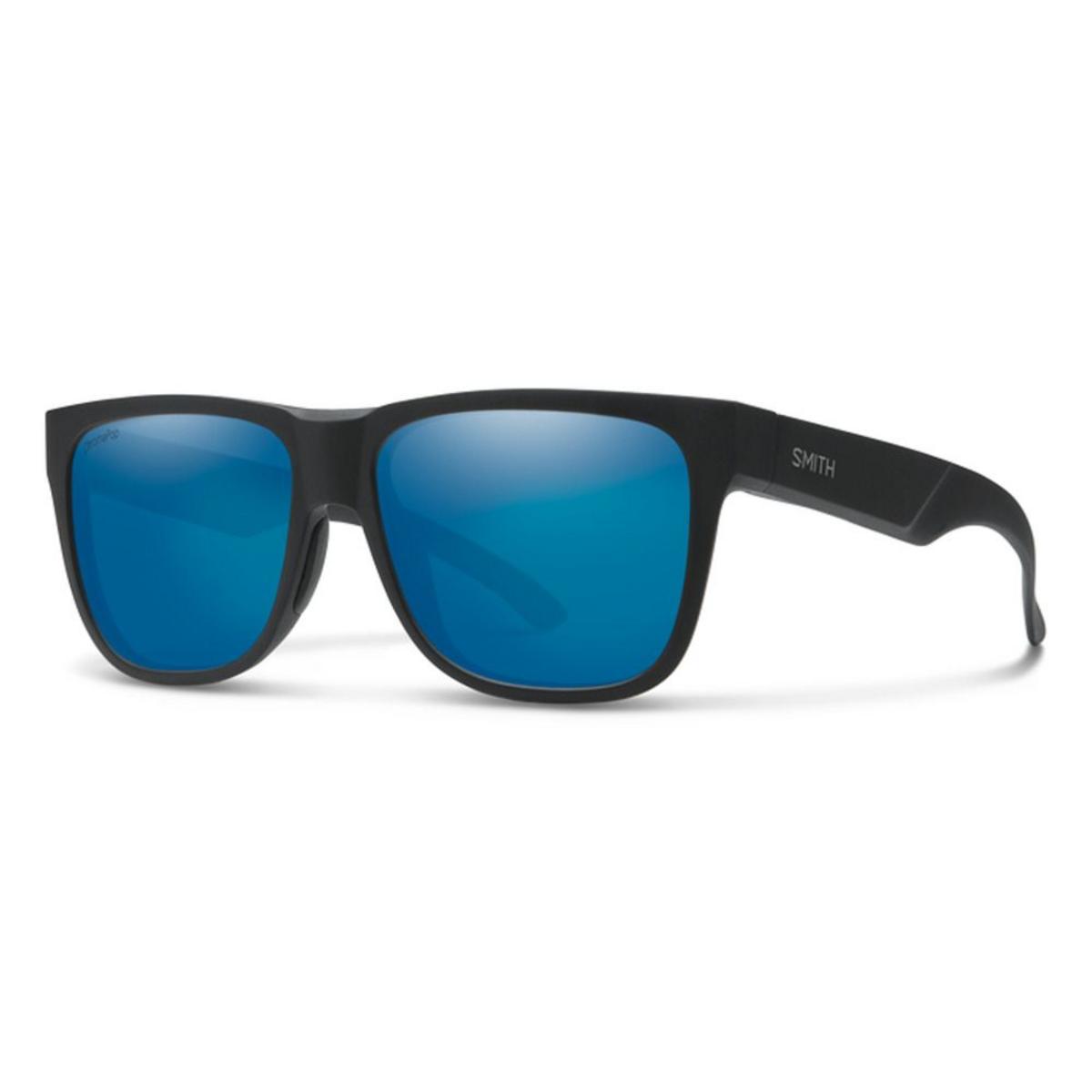 Smith Optics Lowdown 2 Sunglasses ChromaPop Polarized Blue Mirror - Matte Black Frame Smith Optics Lowdown 2 Sunglasses ChromaPop Polarized Blue Mirror - Matte Black Frame