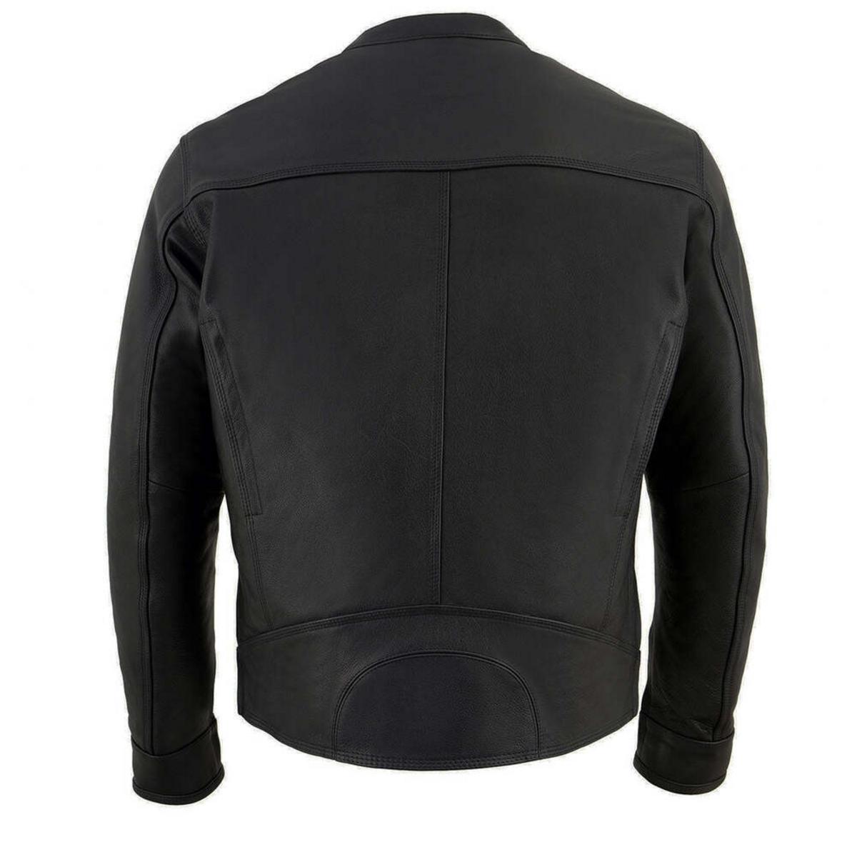 Milwaukee Leather Men's Cool-Tec Leather Scooter Style Motorcycle Jacket with Liner Milwaukee Leather Men's Cool-Tec Leather Scooter Style Motorcycle Jacket with Liner