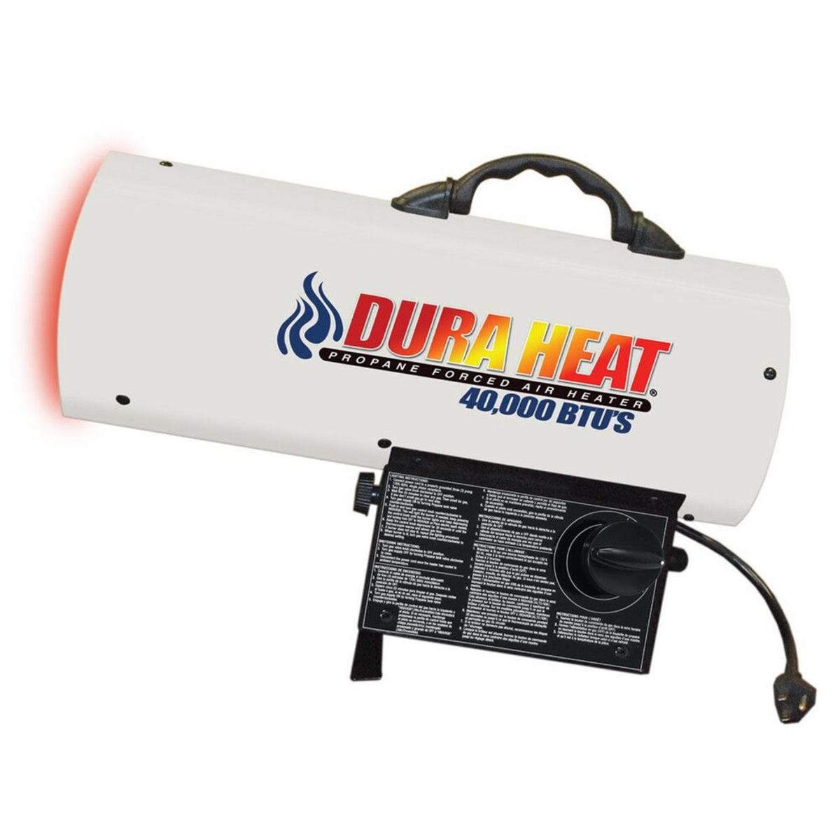 World Marketing 40,000 BTU Propane(LP) Forced Air Heater - Piezo Ignition/White World Marketing 40,000 BTU Propane(LP) Forced Air Heater - Piezo Ignition/White