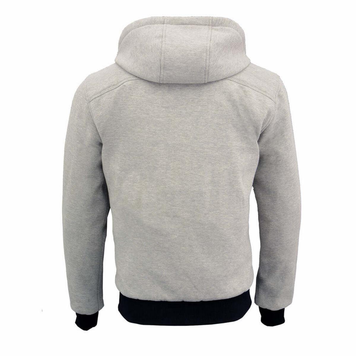Nexgen Heat Men's Fiery Heated Hoodie Silver Zipper Front Sweatshirt Jacket with Battery Pack Nexgen Heat Men's Fiery Heated Hoodie Silver Zipper Front Sweatshirt Jacket with Battery Pack