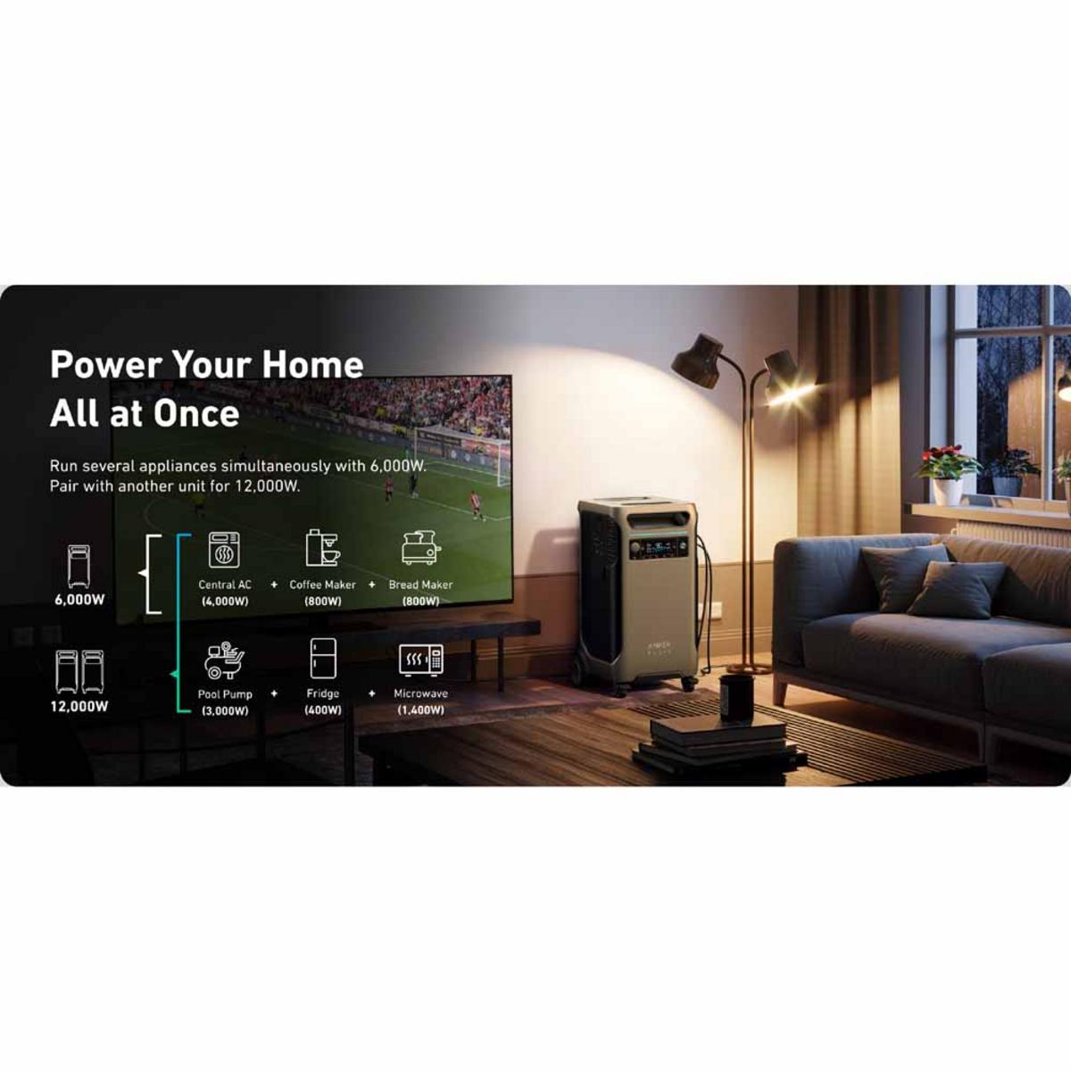 Anker Solix F3800 Portable Power Station 3840Wh/6000W Anker Solix F3800 Portable Power Station 3840Wh/6000W