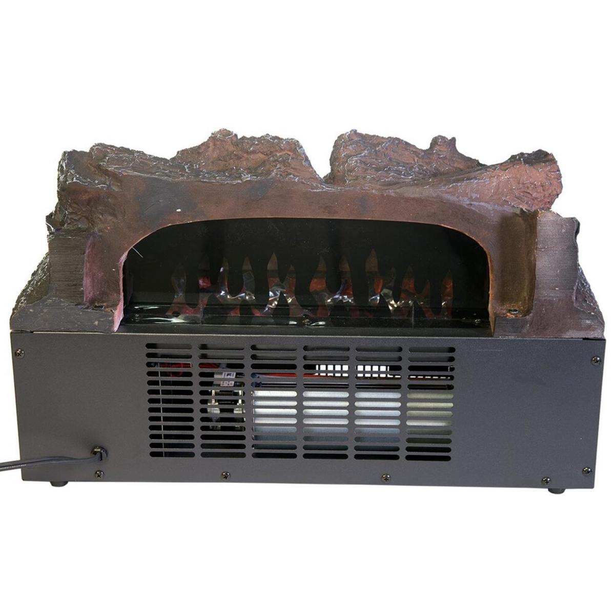 World Marketing Comfort Glow Electric Log Set, Heater with Firebox Projection - Black World Marketing Comfort Glow Electric Log Set, Heater with Firebox Projection - Black