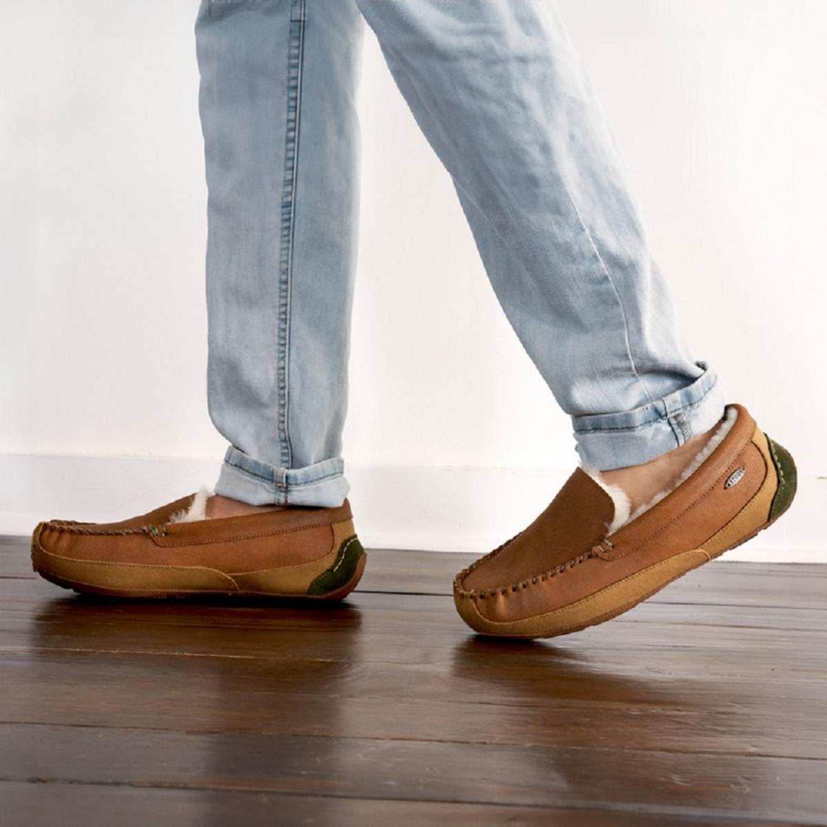 Acorn Men's Hamilton Suede Driving Moccasin Slippers Acorn Men's Hamilton Suede Driving Moccasin Slippers