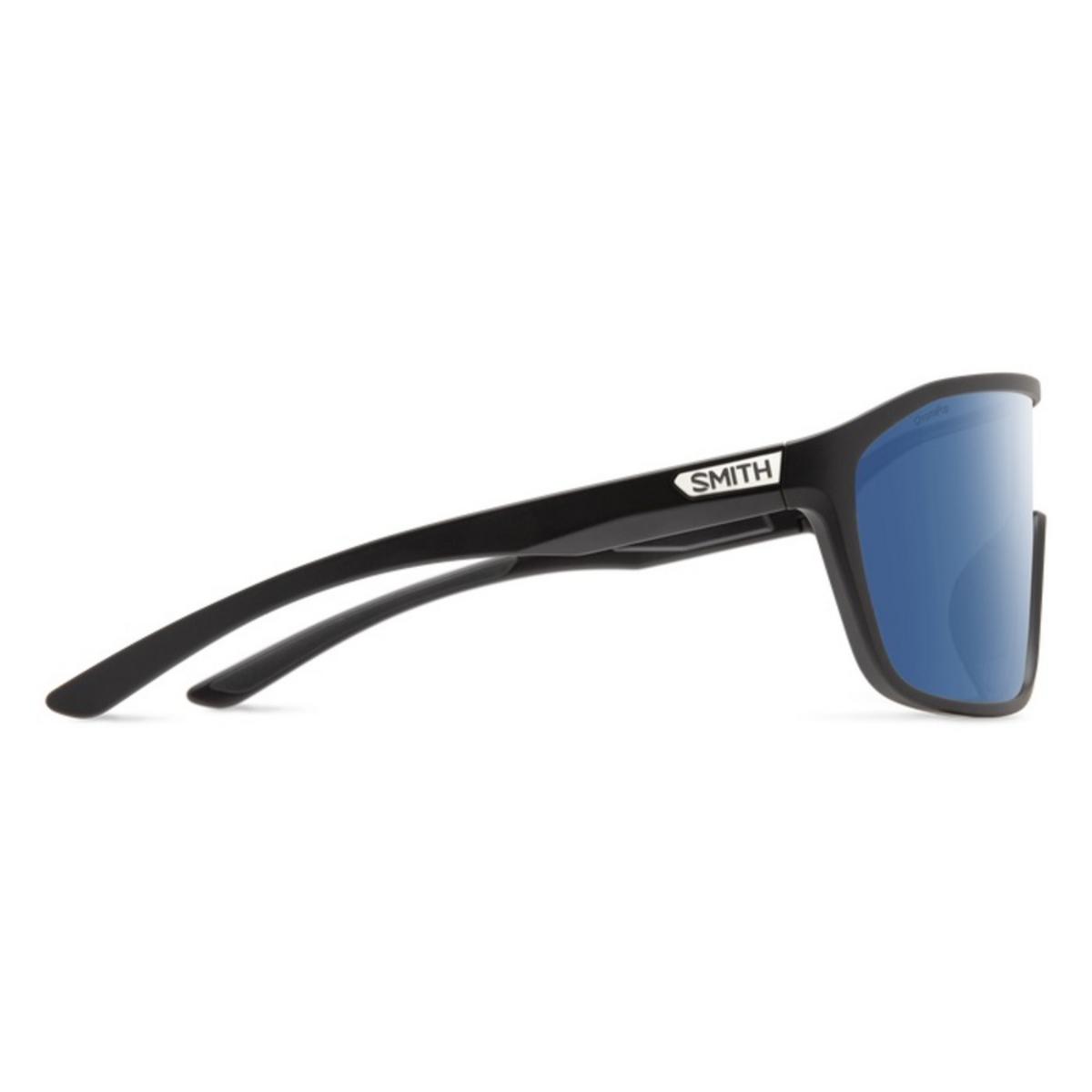 Smith Optics Boomtown Sunglasses ChromaPop Polarized Blue Mirror - Matte Black Frame Smith Optics Boomtown Sunglasses ChromaPop Polarized Blue Mirror - Matte Black Frame