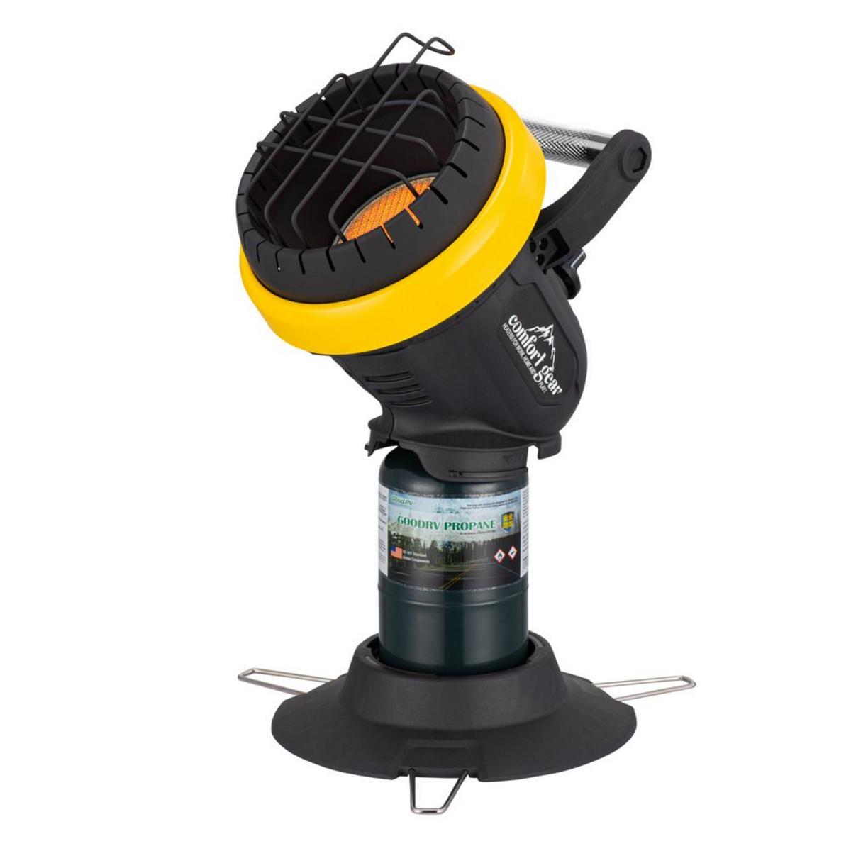 World Marketing 4,000 BTU Portable Propane Heater - Black/Yellow/Green World Marketing 4,000 BTU Portable Propane Heater - Black/Yellow/Green