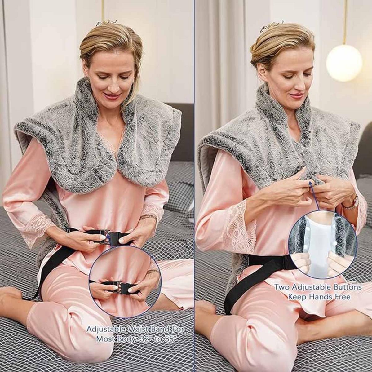 UTK Far Infrared Heating Pad for Neck Shoulder & Back Pain Relief - Brown UTK Far Infrared Heating Pad for Neck Shoulder & Back Pain Relief - Brown
