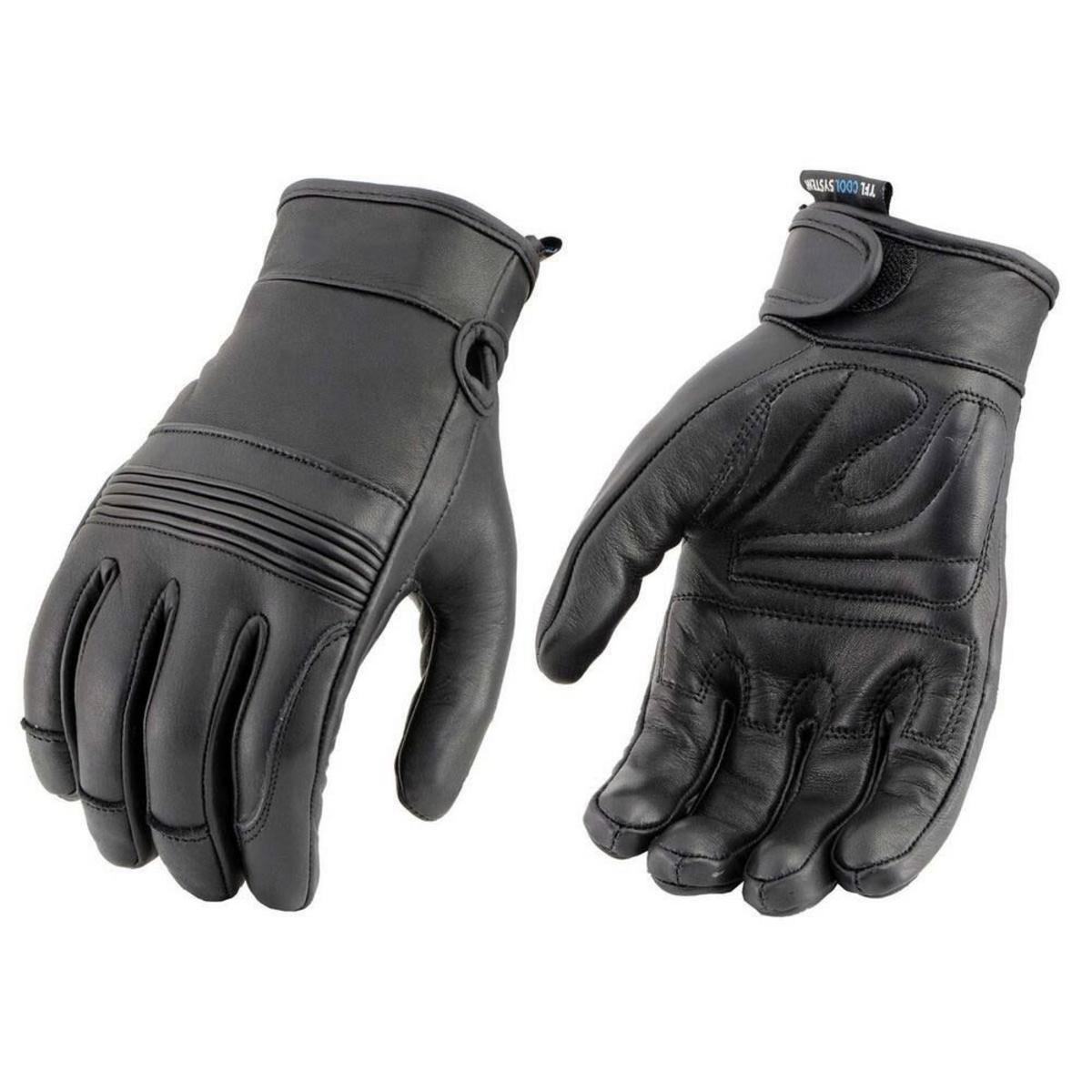Milwaukee Leather Women's Cool-Tec Leather Gel Palm Motorcycle Hand Gloves with Flex Knuckles Milwaukee Leather Women's Cool-Tec Leather Gel Palm Motorcycle Hand Gloves with Flex Knuckles