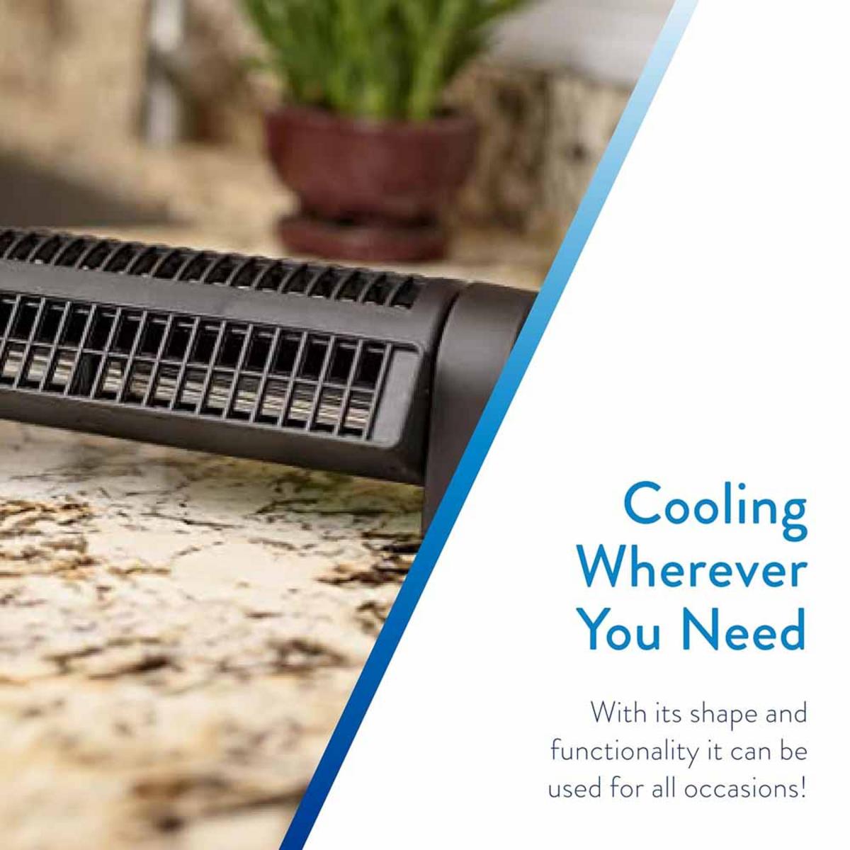 O2 Cool Treva Body Breeze Rechargeable Personal Fan with Wide Cooling Reach - Black O2 Cool Treva Body Breeze Rechargeable Personal Fan with Wide Cooling Reach - Black