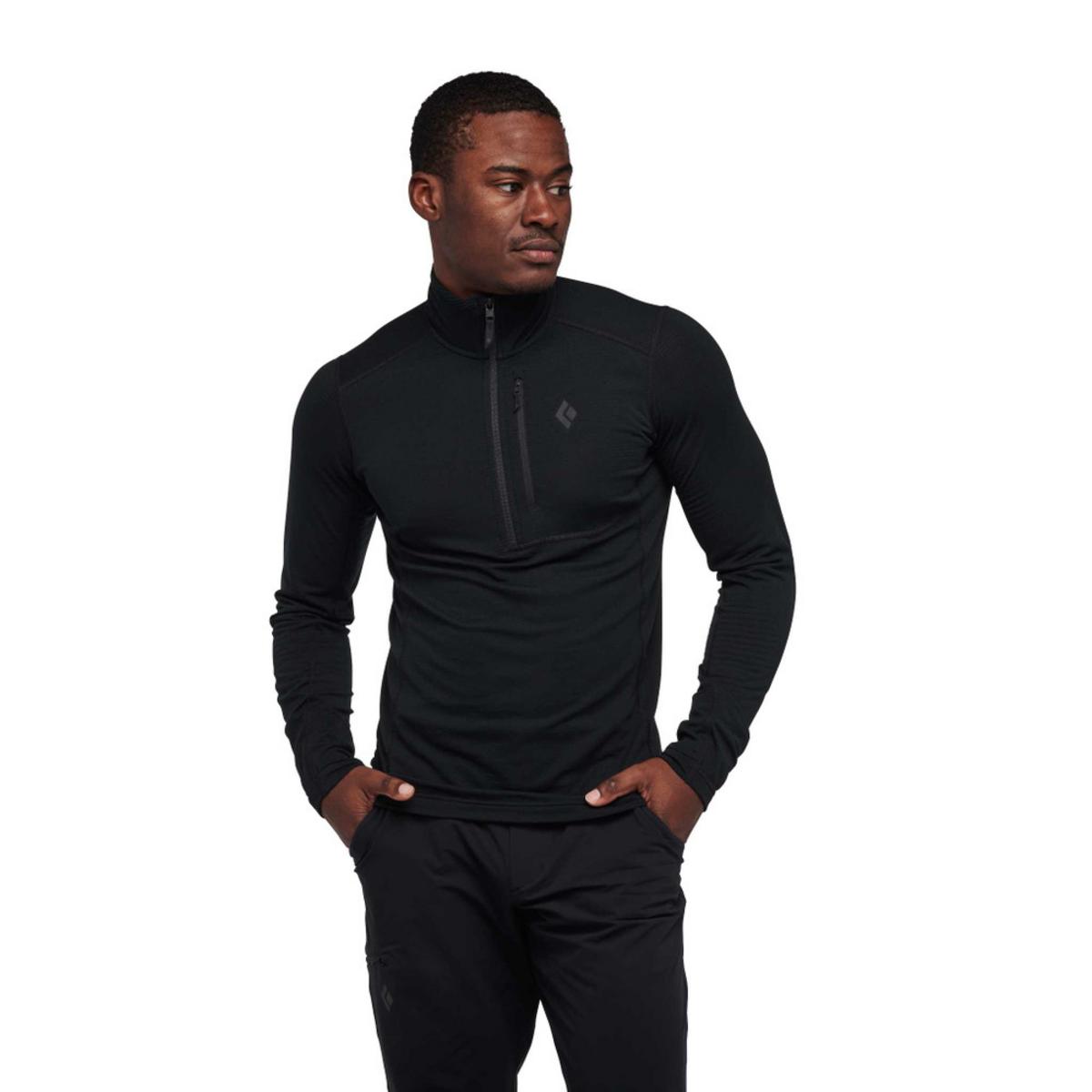 Black Diamond Men's Coefficient LT Quarter Zip Pullover Black Diamond Men's Coefficient LT Quarter Zip Pullover