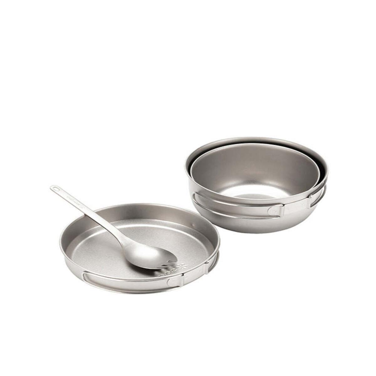 Snow Peak 3 Piece Titanium Cookset Snow Peak 3 Piece Titanium Cookset