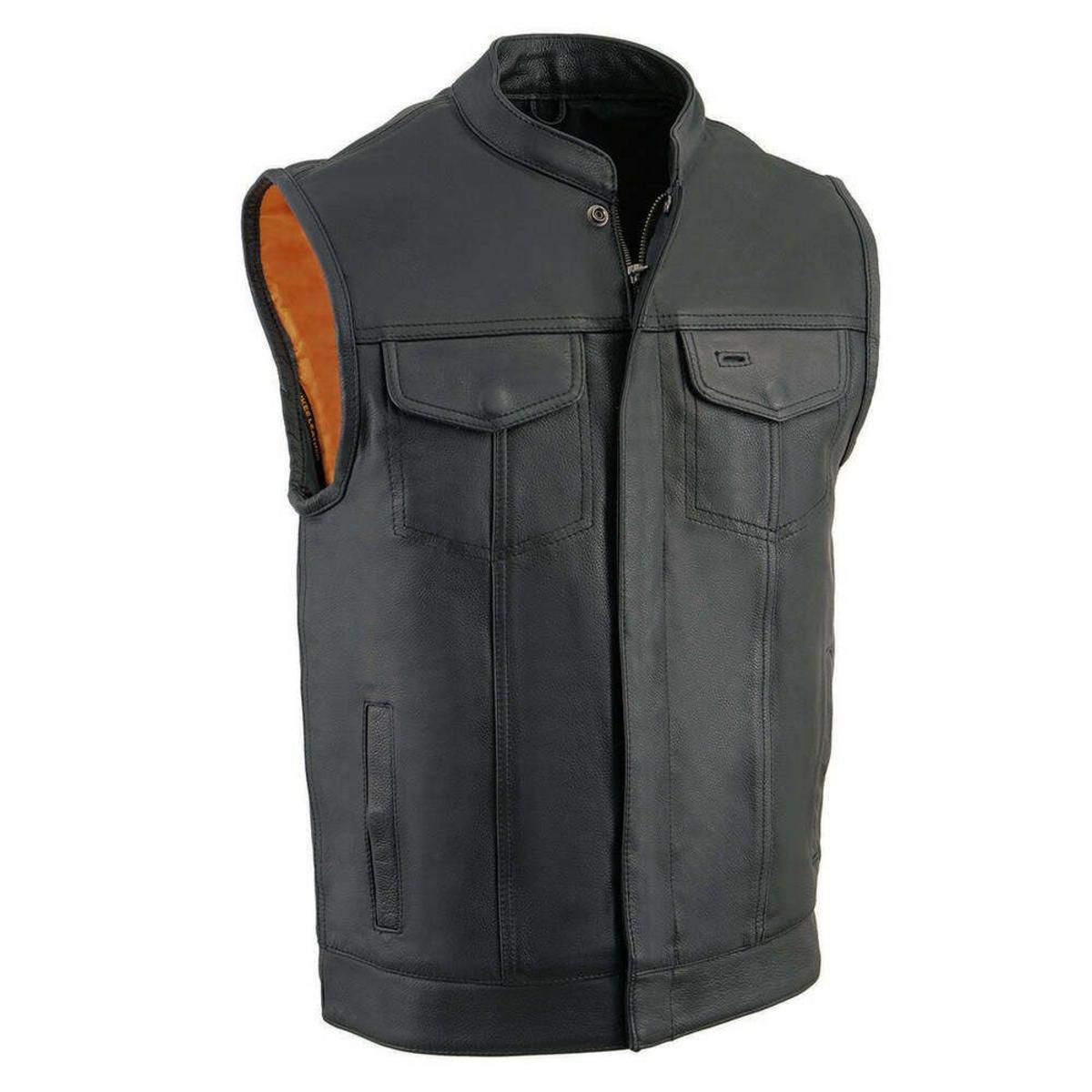 Milwaukee Leather Men's Cool-Tec Club Style Dual Closure Motorcycle Rider Vest Milwaukee Leather Men's Cool-Tec Club Style Dual Closure Motorcycle Rider Vest