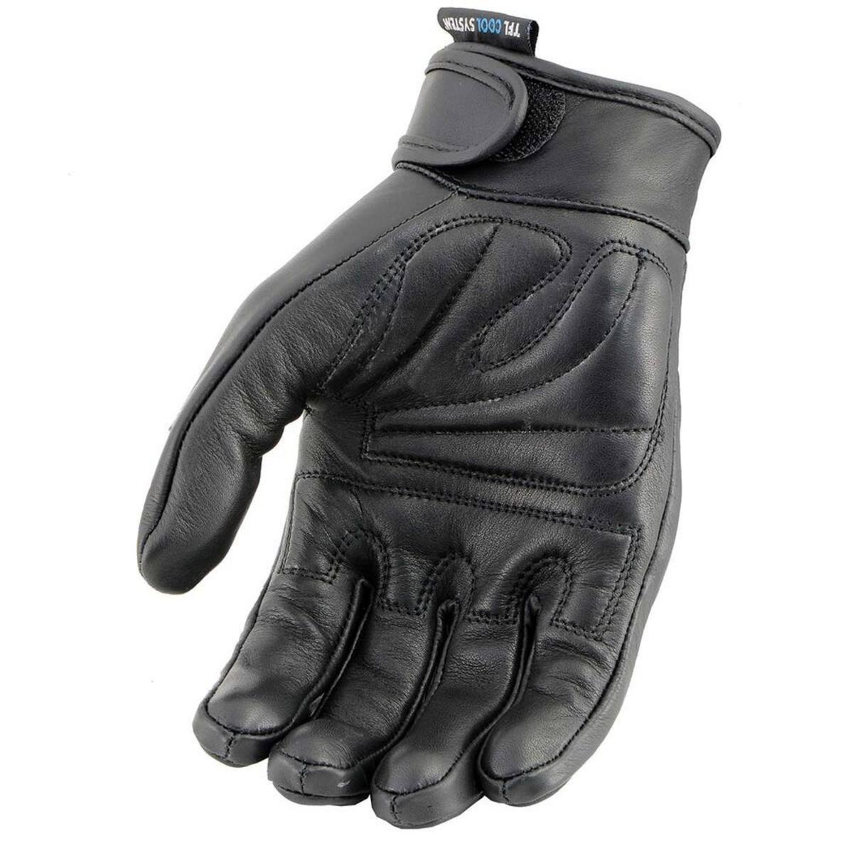 Milwaukee Leather Men's Cool-Tec Leather Gel Palm Motorcycle Hand Gloves with Flex Knuckles Milwaukee Leather Men's Cool-Tec Leather Gel Palm Motorcycle Hand Gloves with Flex Knuckles