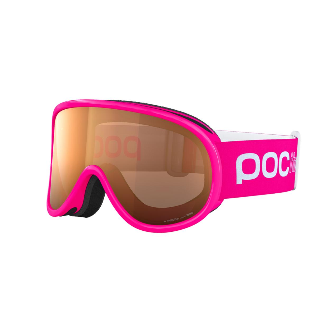 POC POCito Retina Kid's Ski Goggles Partly Sunny Light Orange Lens - Fluorescent Pink Frame POC POCito Retina Kid's Ski Goggles Partly Sunny Light Orange Lens - Fluorescent Pink Frame