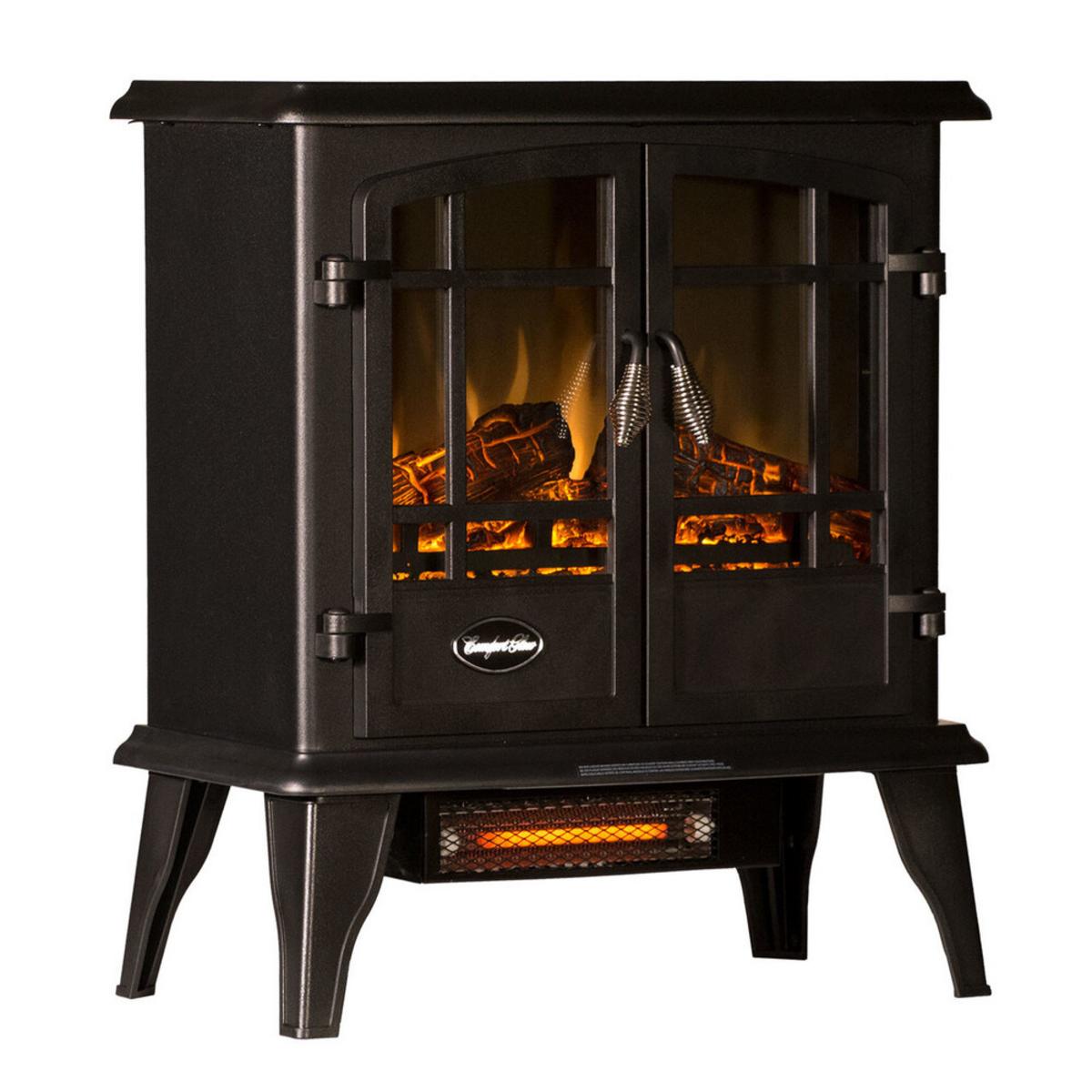 World Marketing Comfort Glow The Keystone Infrared Quartz Electric Stove - Black World Marketing Comfort Glow The Keystone Infrared Quartz Electric Stove - Black