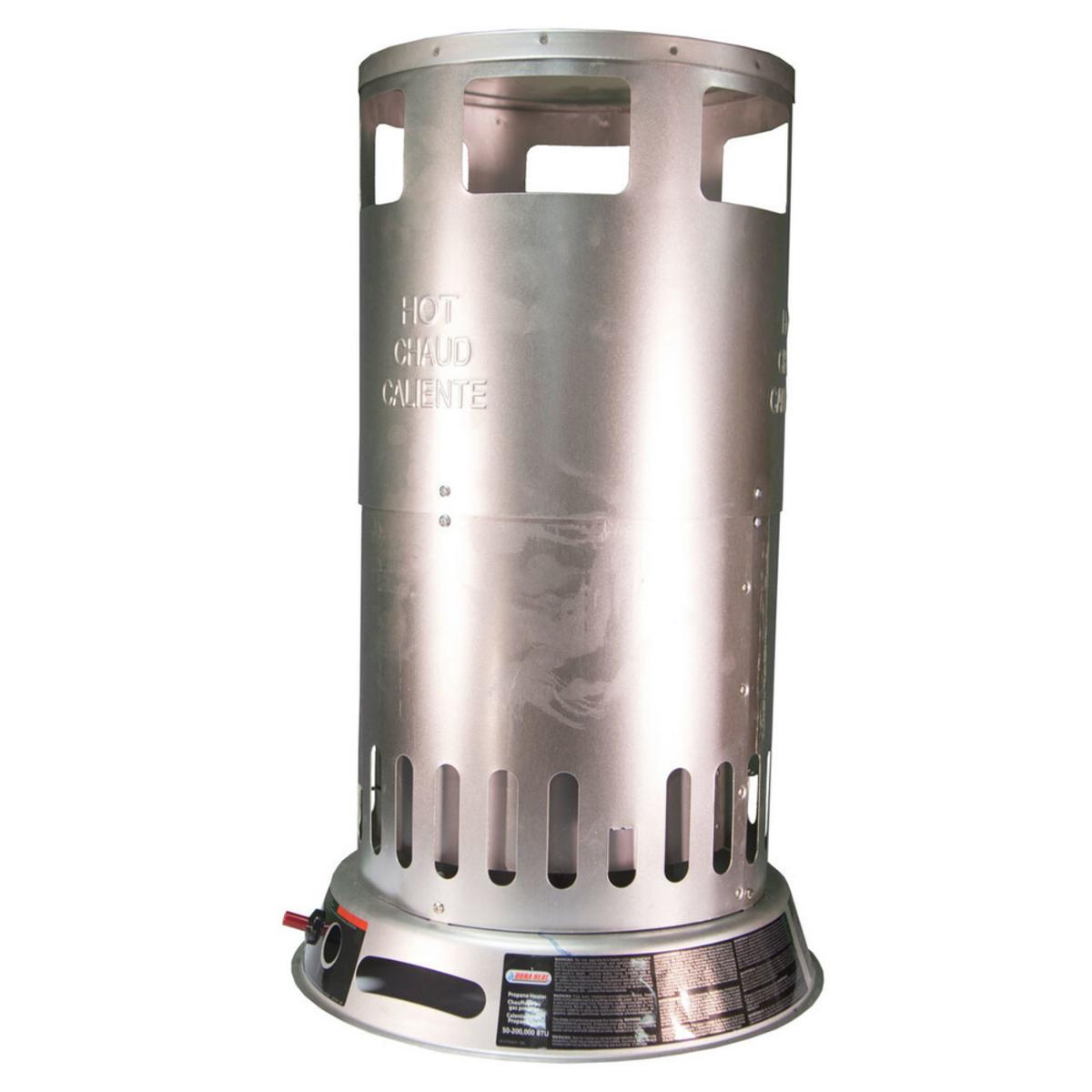 World Marketing 50-200,000 BTU Propane(LP) Convection Heater - Silver World Marketing 50-200,000 BTU Propane(LP) Convection Heater - Silver