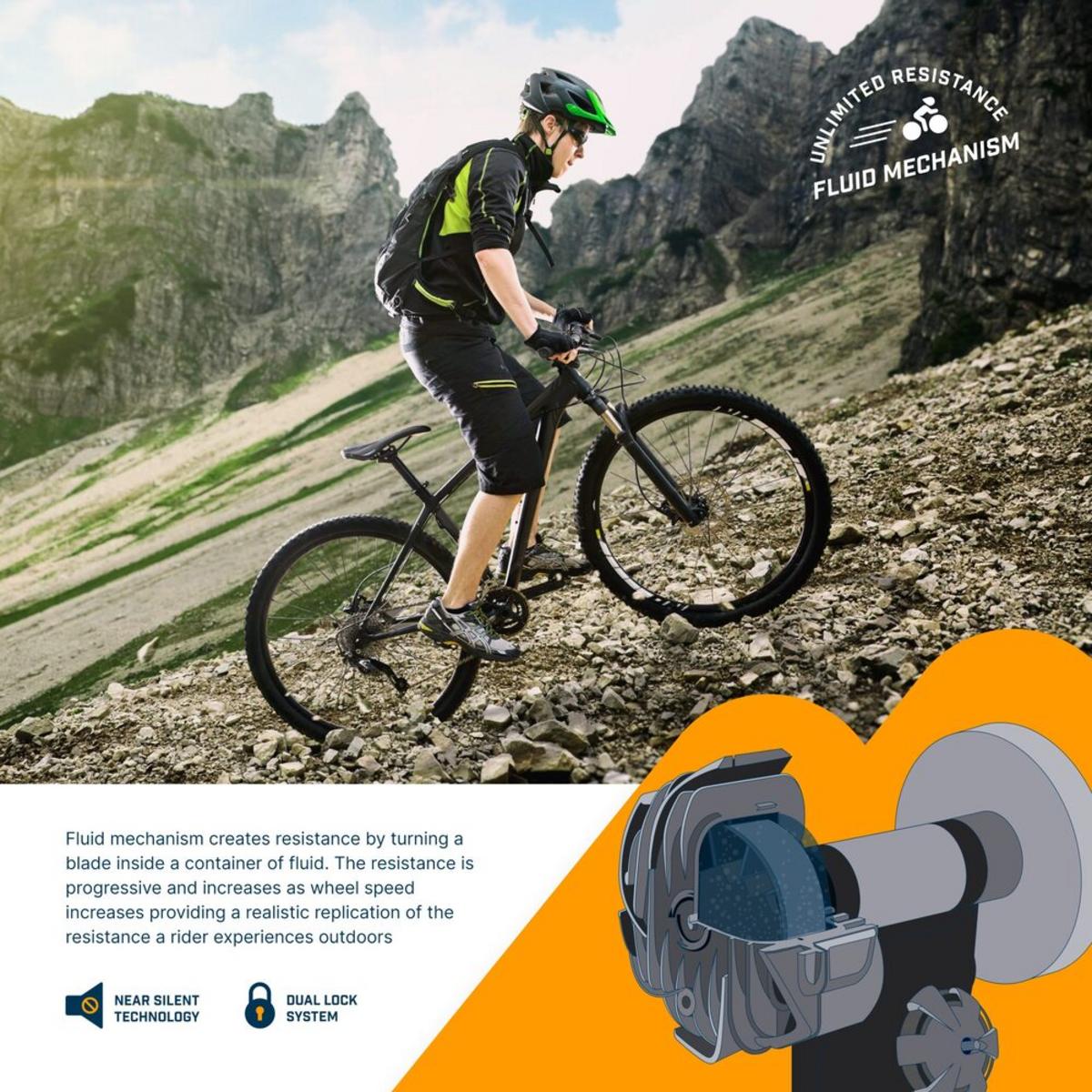 Alpcour Bike Trainer Stand with Fluid Flywheel Alpcour Bike Trainer Stand with Fluid Flywheel