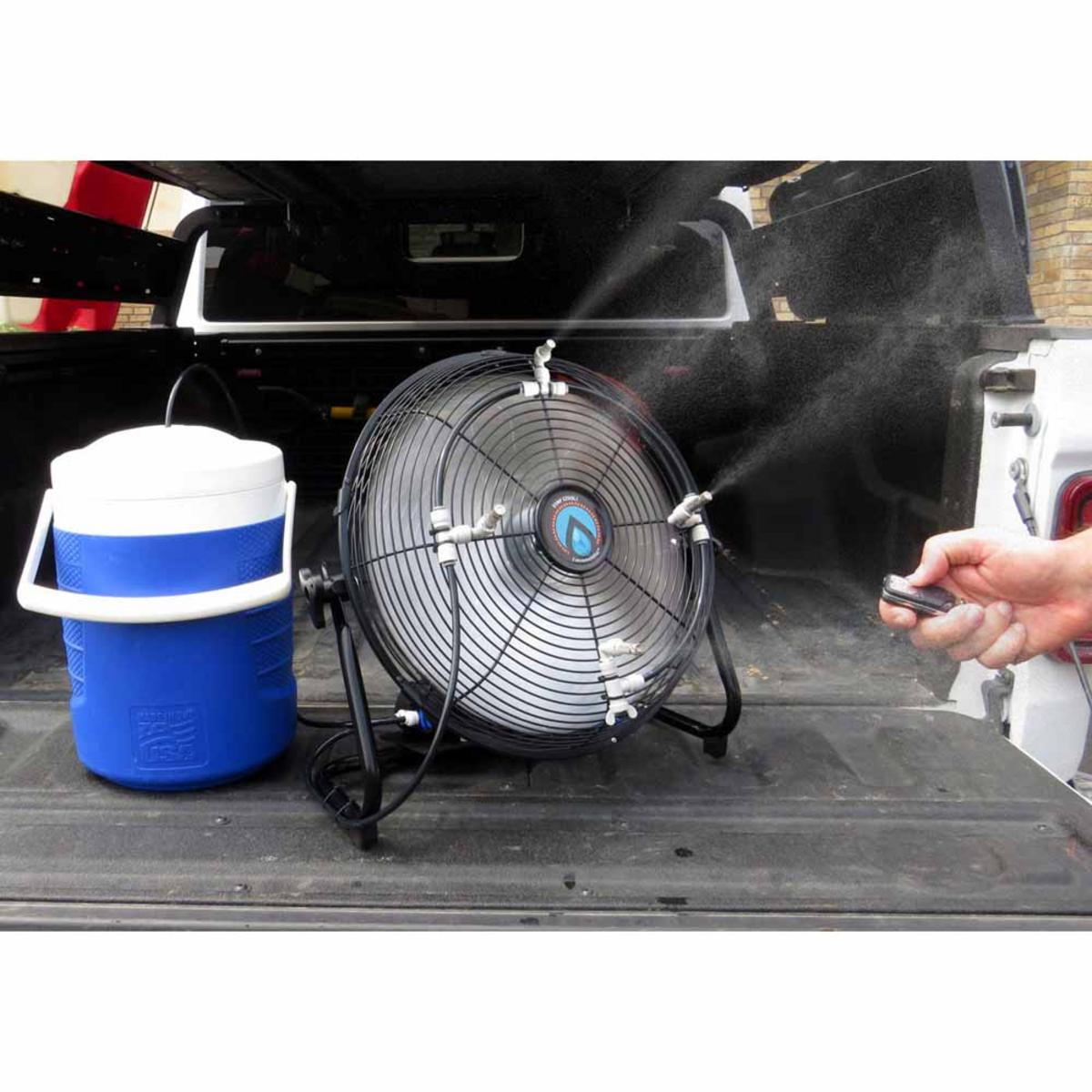 ExtremeMIST 4-n-1 Advanced Portable Misting Fan Pro with Solar Panel & PCS Pump ExtremeMIST 4-n-1 Advanced Portable Misting Fan Pro with Solar Panel & PCS Pump