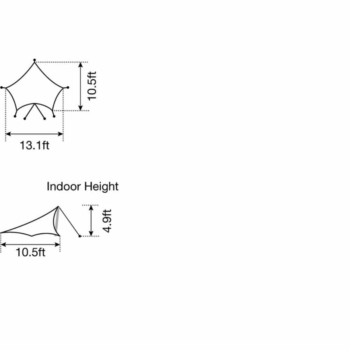 Snow Peak Penta Tarp in Ivory Snow Peak Penta Tarp in Ivory