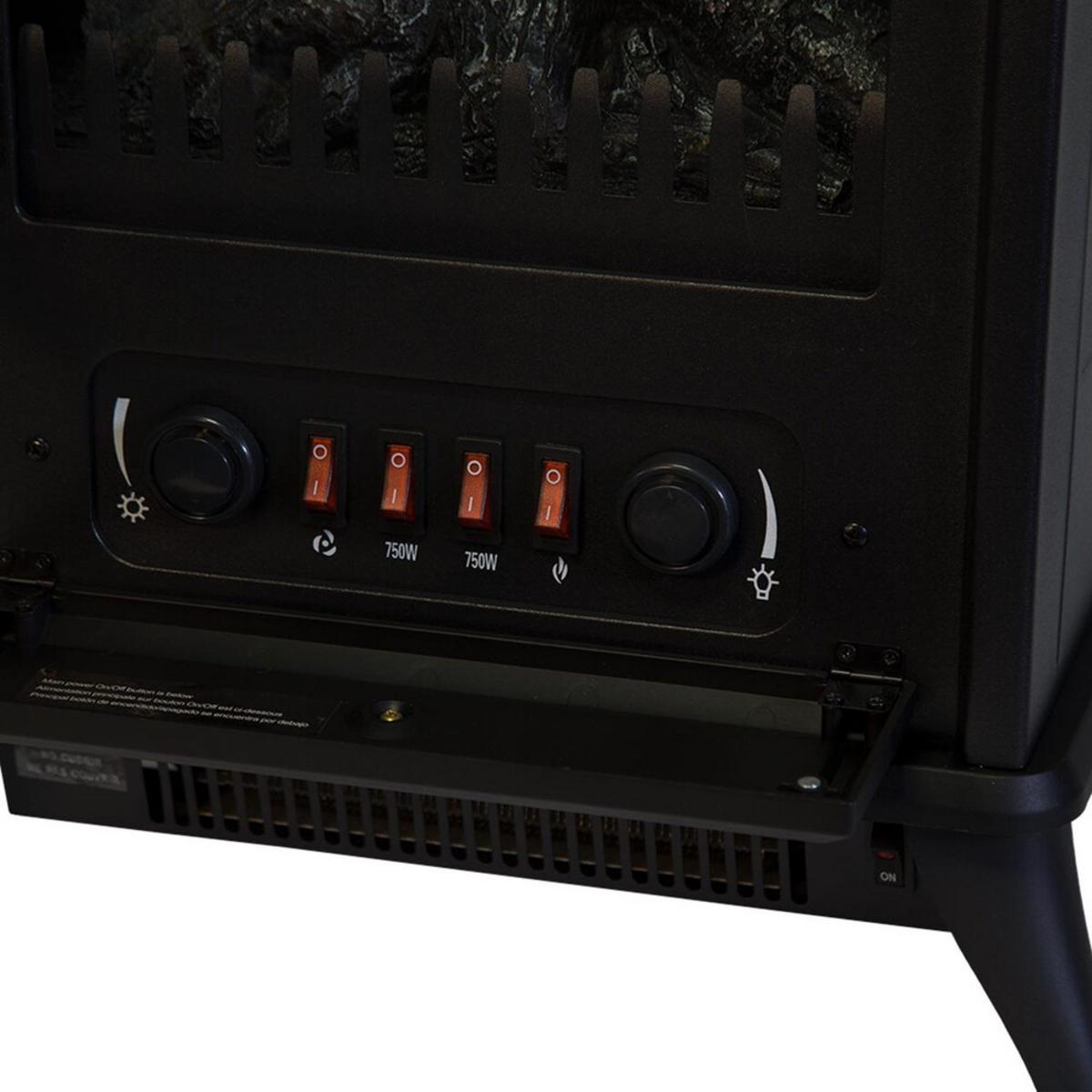 World Marketing Comfort Glow The Ashton Electric Stove - Black World Marketing Comfort Glow The Ashton Electric Stove - Black